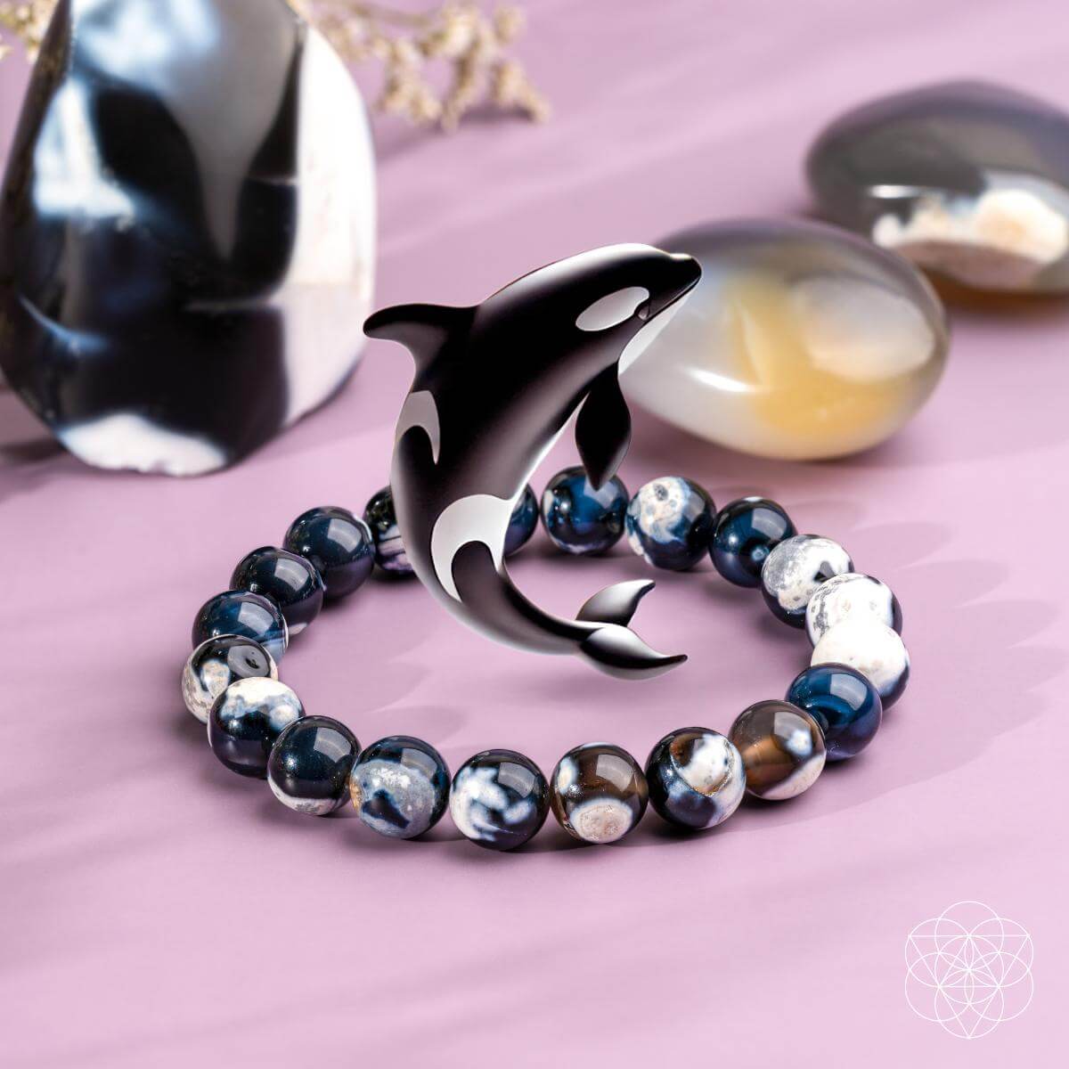 Exotic Orca Agate Bracelet of Deep Healing - The misfit market