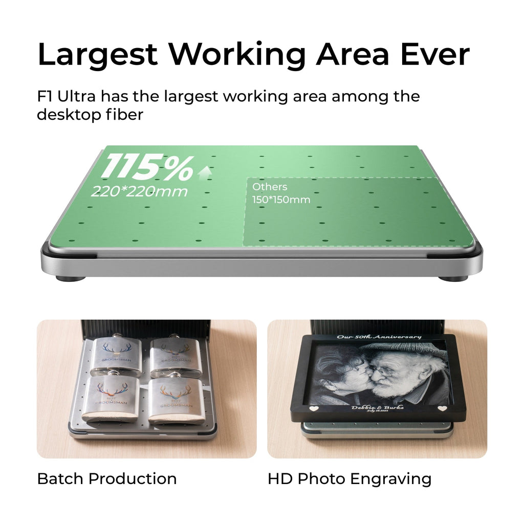 xTool F1 Ultra 20W Fiber & Diode Dual Laser Engraver - The misfit market
