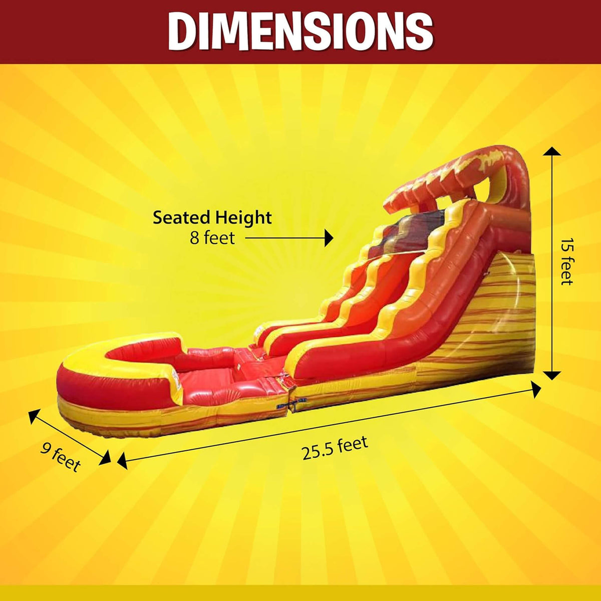 Inflatable Slide with Pool and Blower