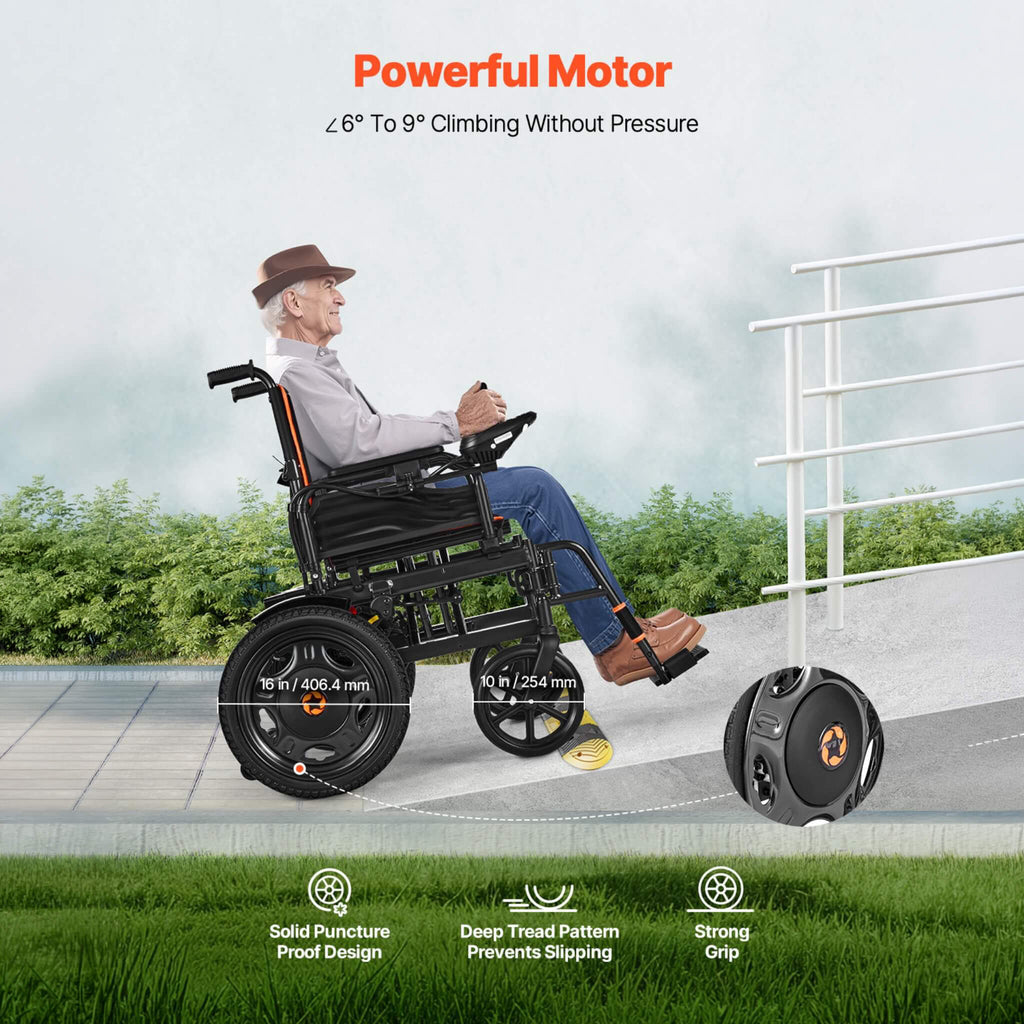 Motivo Foldable Lightweight Electric Wheelchair With One-Button Folding And One-Hand Operation (SAK48215)
