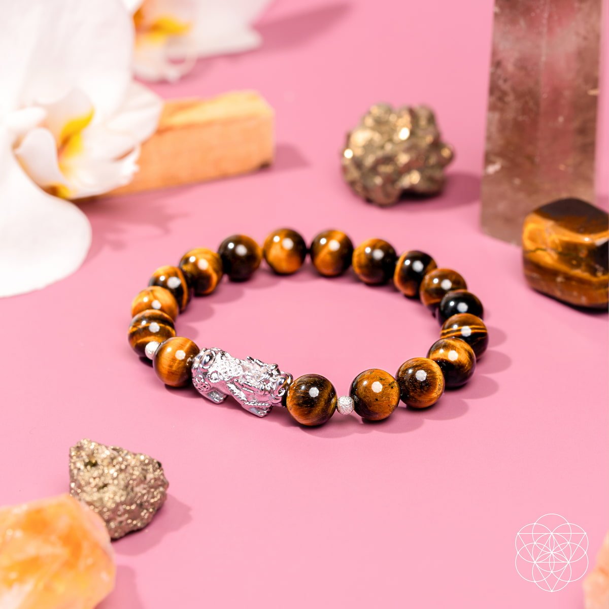 Fortune Flows - Tiger’s Eye & Pixiu Bracelet - The misfit market