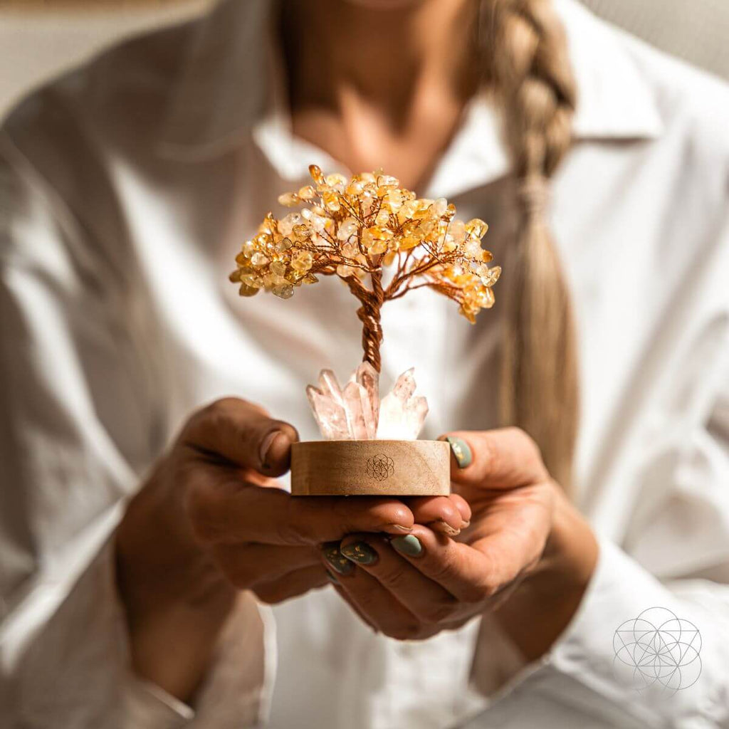 Golden Lamp of Wealth - Citrine Tree - The misfit market