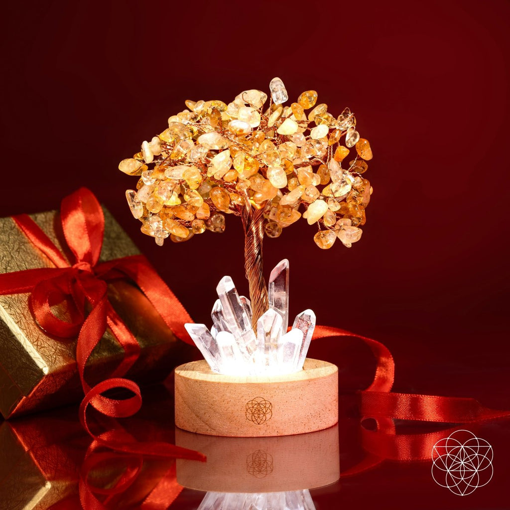 Golden Lamp of Wealth - Citrine Tree - The misfit market