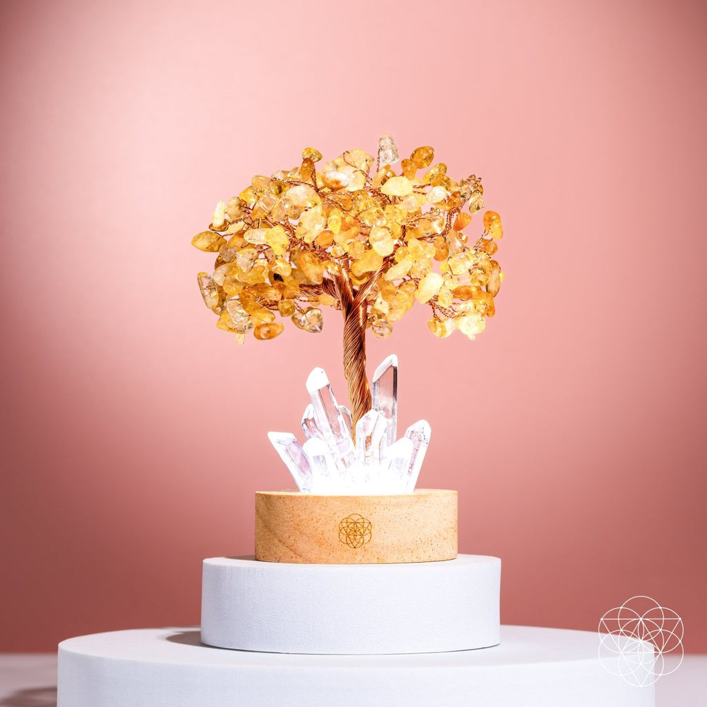 Golden Lamp of Wealth - Citrine Tree - The misfit market