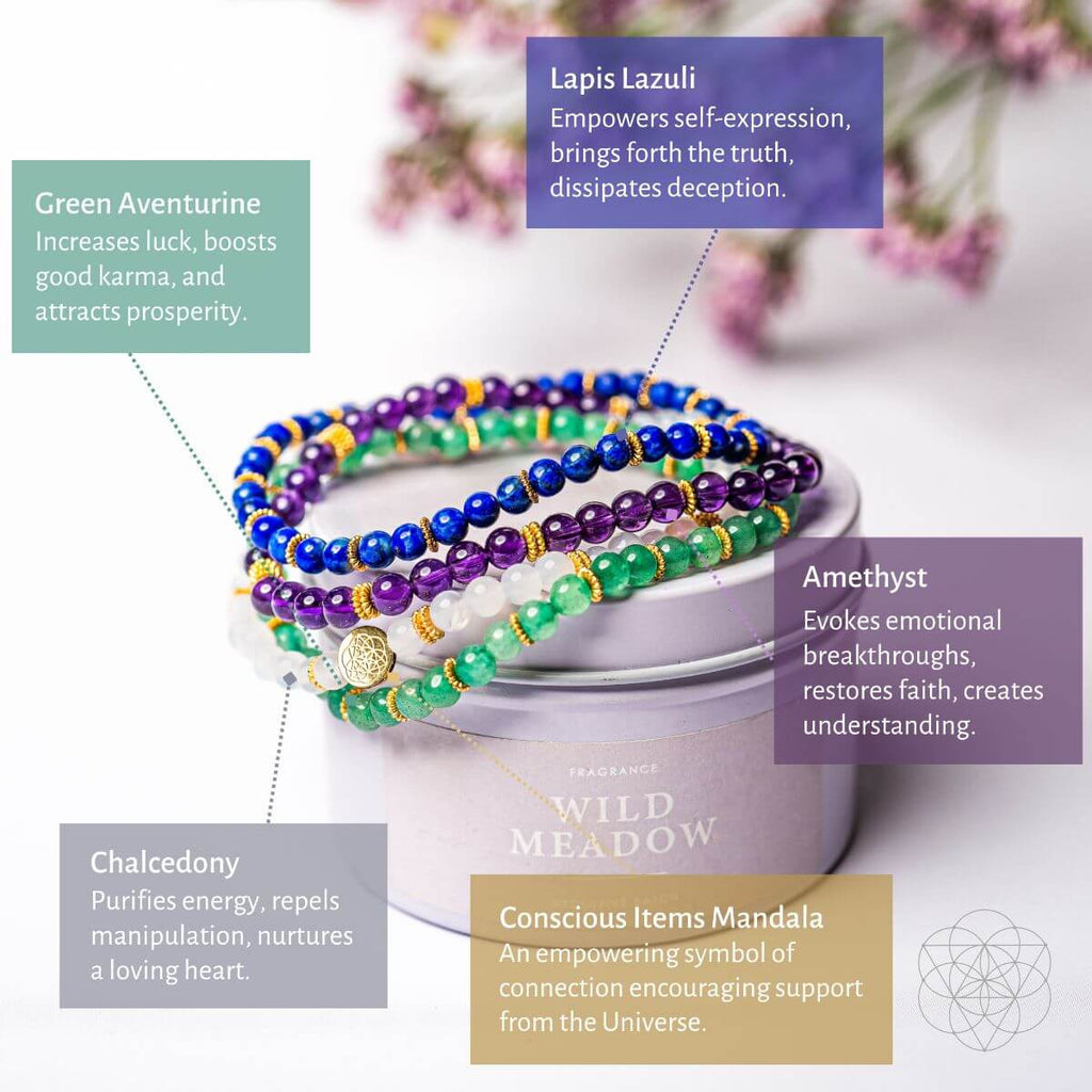 Good Karma Bracelet Set of Luck & Success Pack of 4 - The misfit market