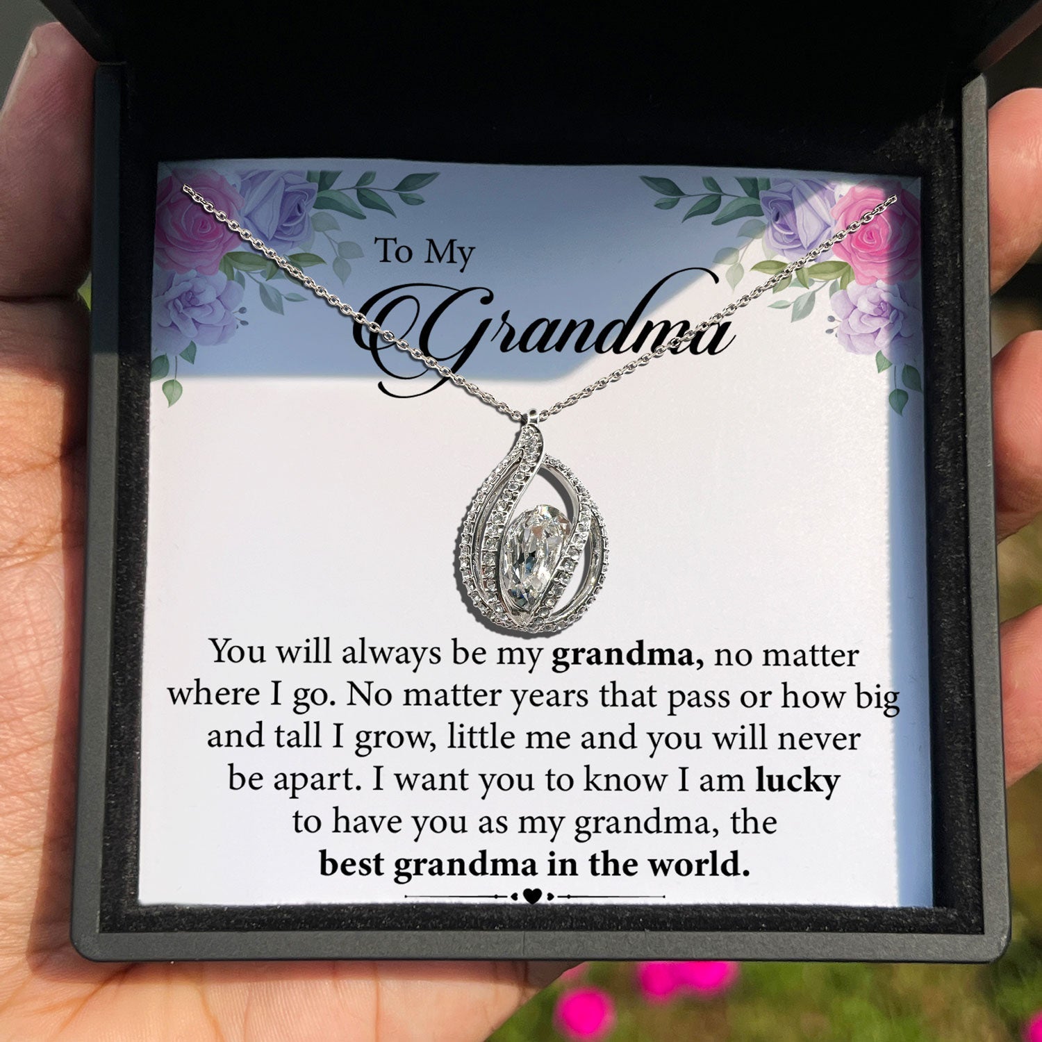 TRYNDI™ To My Grandma Birdcage Necklace With Authentic Swarovski Crystals - The misfit market