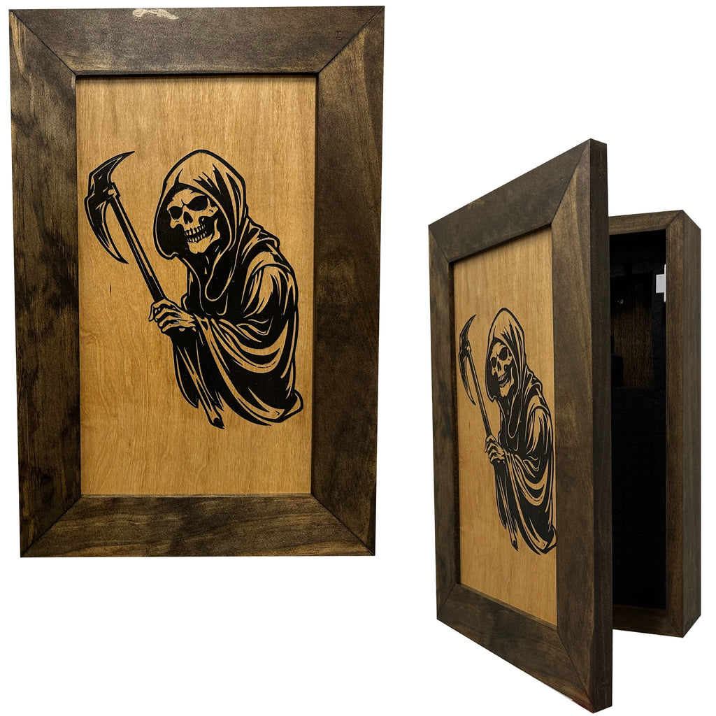 Grim Reaper Hidden Gun Safe Concealment Shelf Handmade in the USA - The misfit market