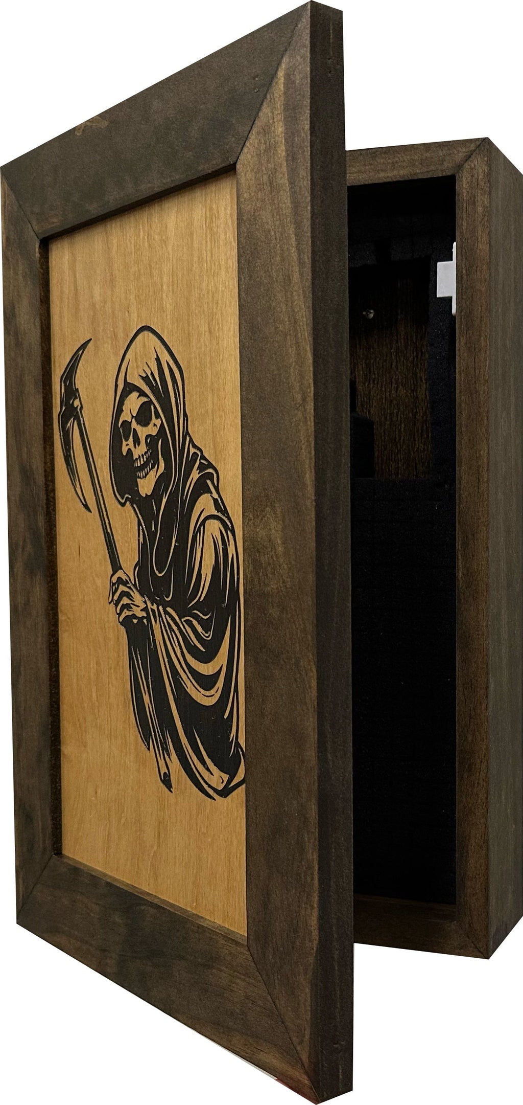 Grim Reaper Hidden Gun Safe Concealment Shelf Handmade in the USA - The misfit market