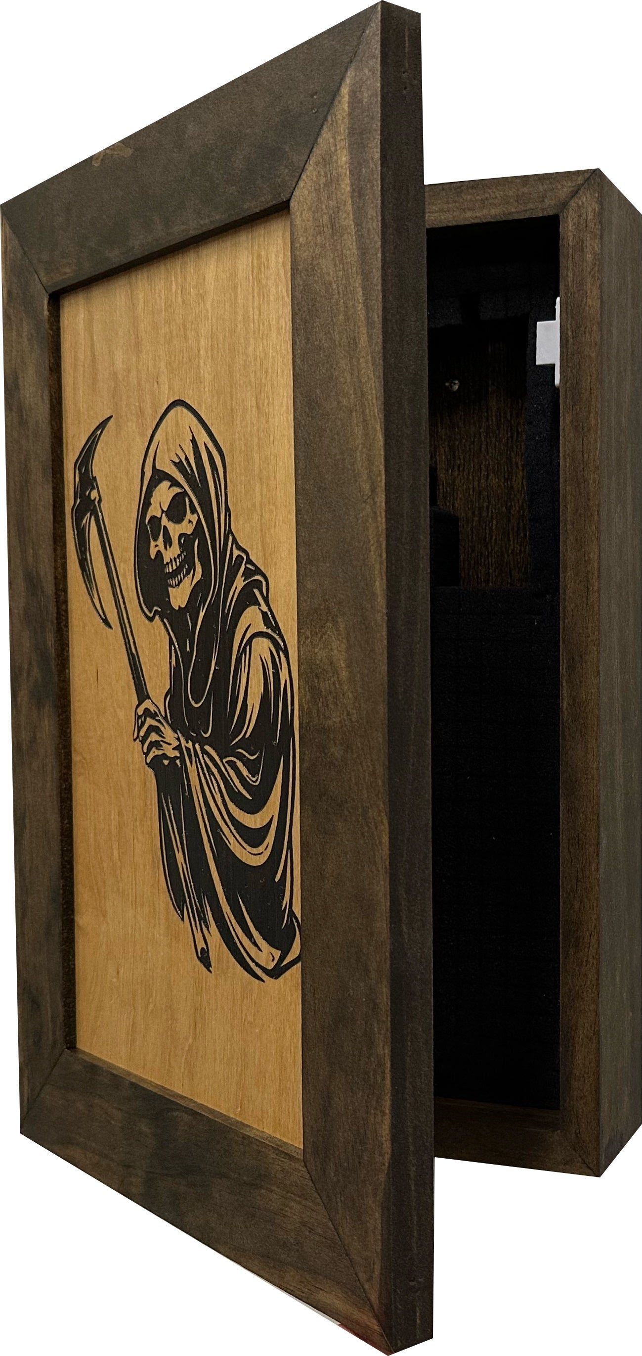 Grim Reaper Hidden Gun Safe Concealment Shelf Handmade in the USA - The misfit market