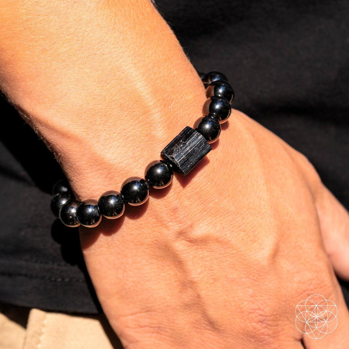 Habit Breaker - Black Obsidian & Tourmaline Bracelet - The misfit market