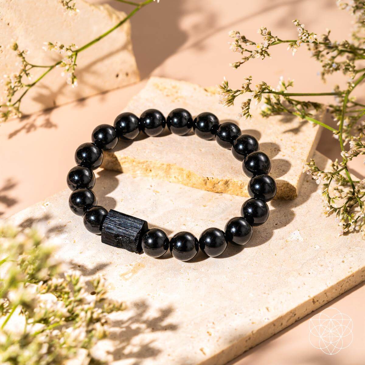 Habit Breaker - Black Obsidian & Tourmaline Bracelet - The misfit market