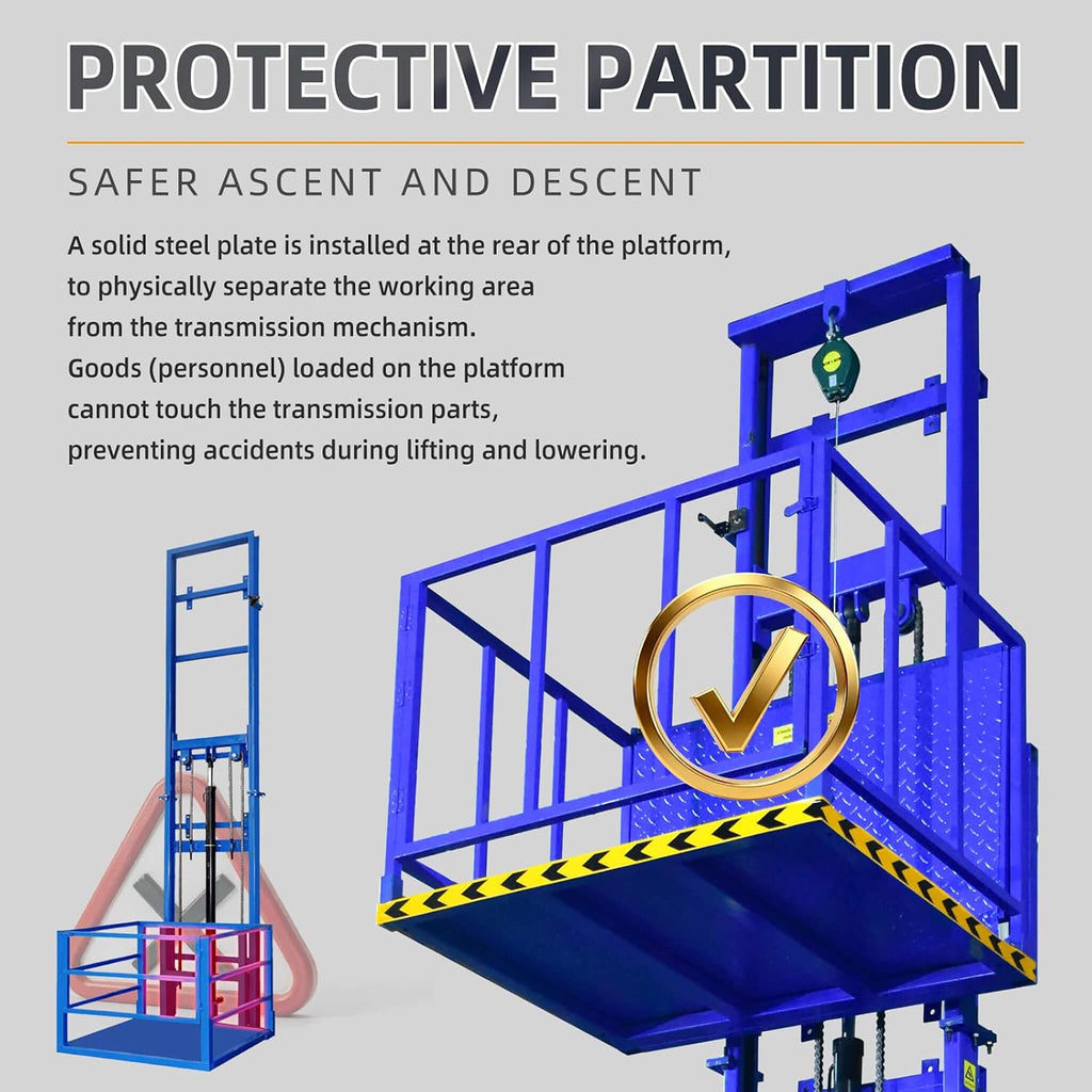 Heavy-Duty 2200 LBS Electric Hydraulic Lift Platform With Anti-Fall (SAK19456)
