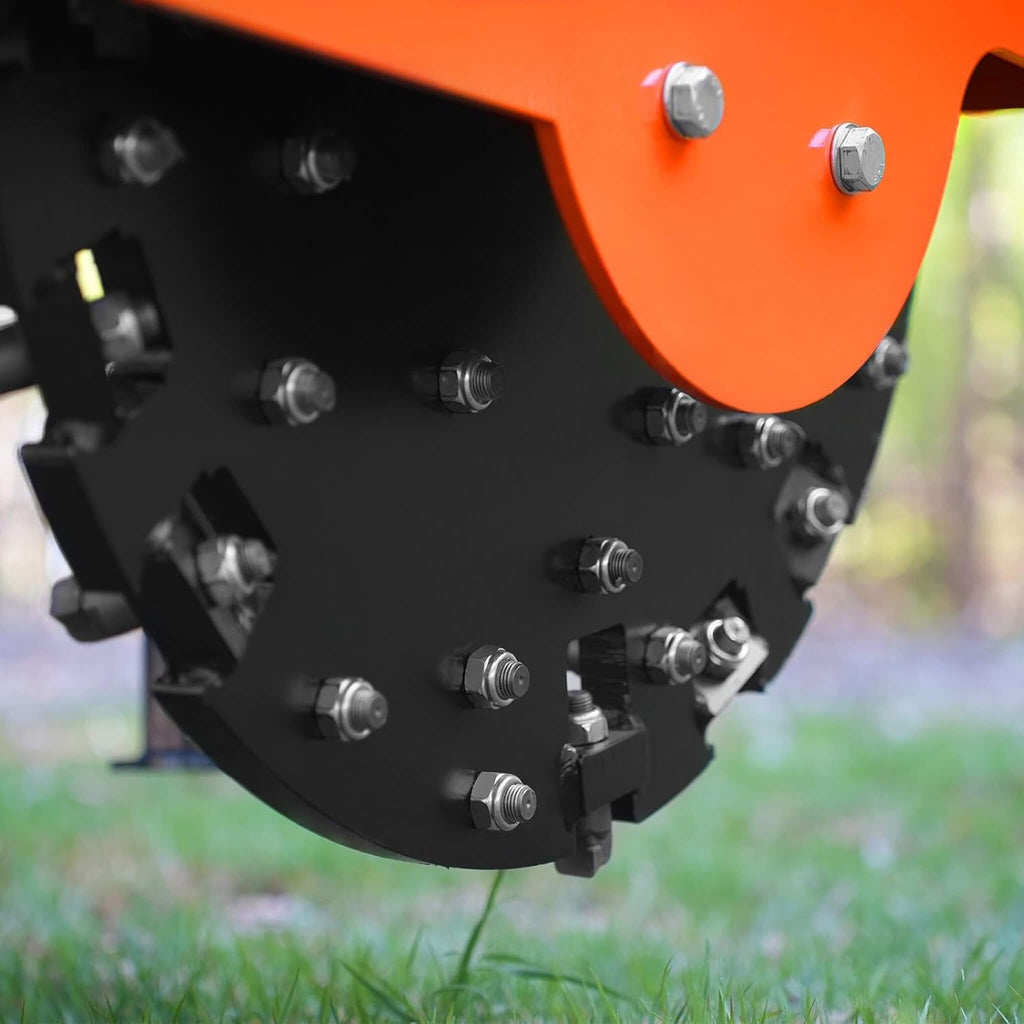 Heavy-Duty 30-Inch 3-Point PTO Stump Grinder For 40-100HP Tractors [PTO Shaft Included] (SAK47092)