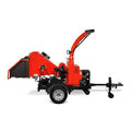 Heavy-Duty 7-Inch 750CC 25HP Hydraulic Feed Towable Electric Start Wood Chipper (SAK27190)