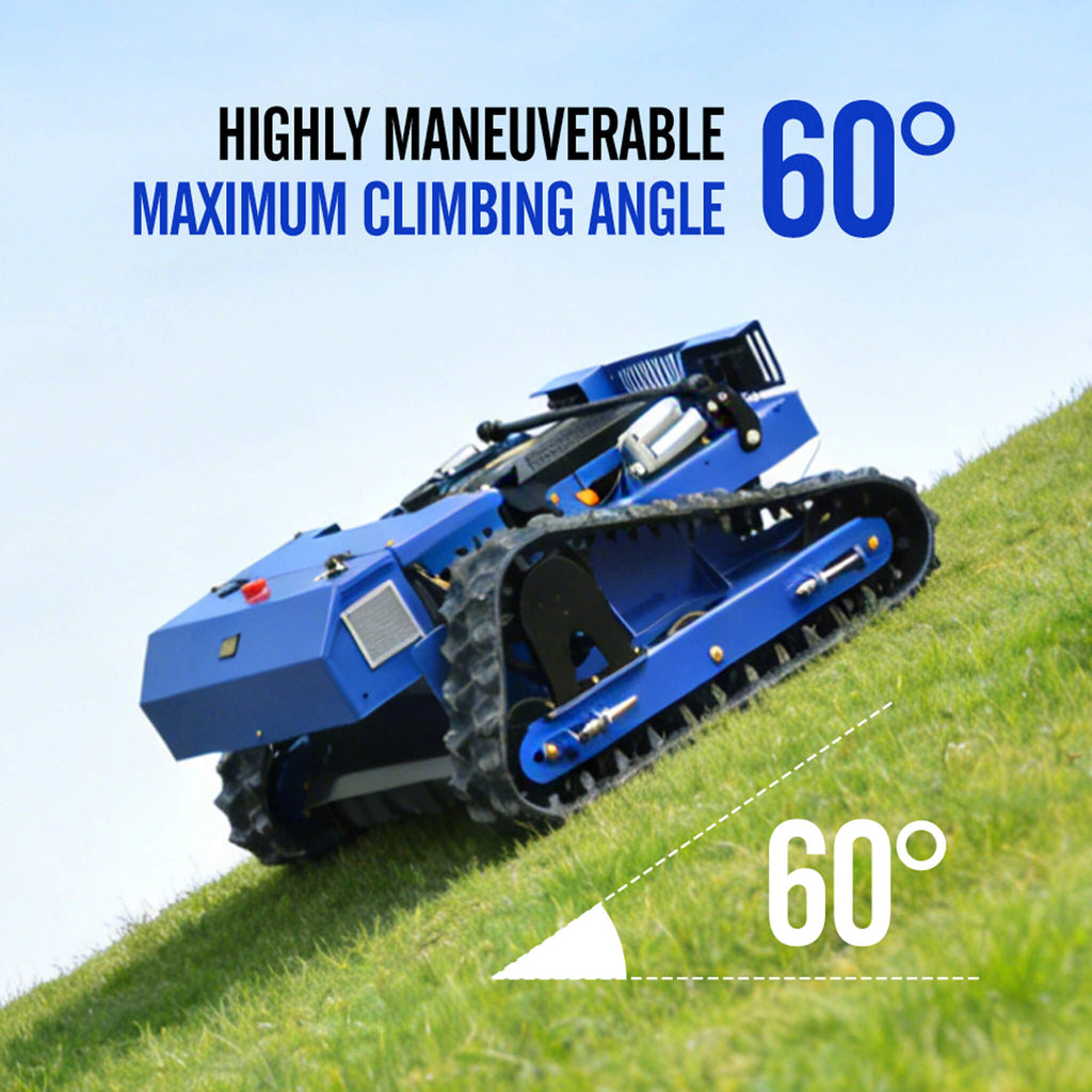 Heavy-Duty 7HP Commercial Remote-Controlled Tracked Gasoline Lawn Mower (SAK94270)