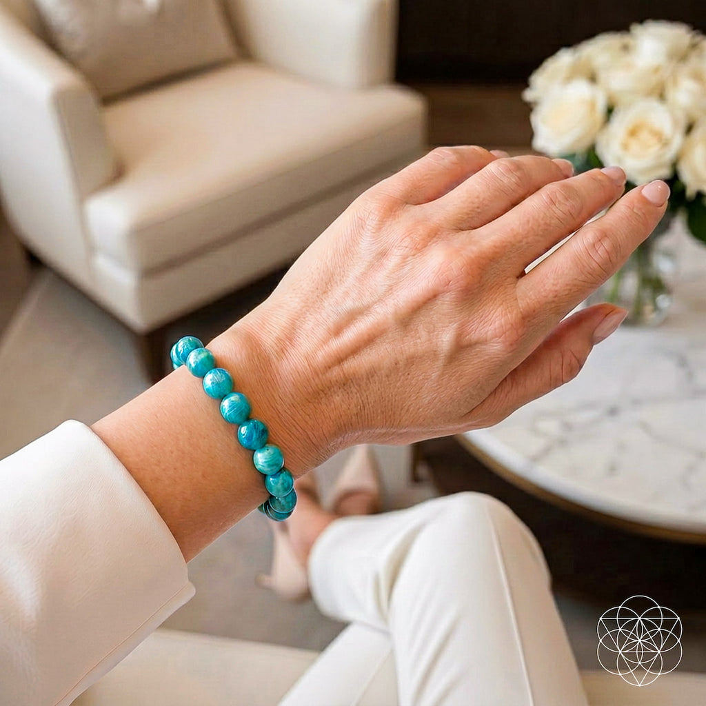 Empire of Her Own – Premium Blue Amazonite Bracelet - The misfit market
