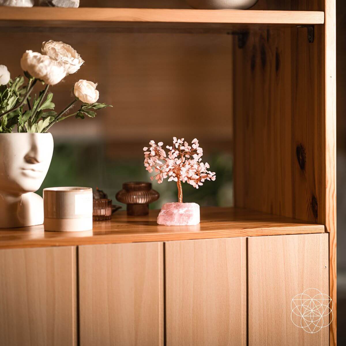 Home Sweet Home - Feng Shui Rose Quartz Tree - The misfit market