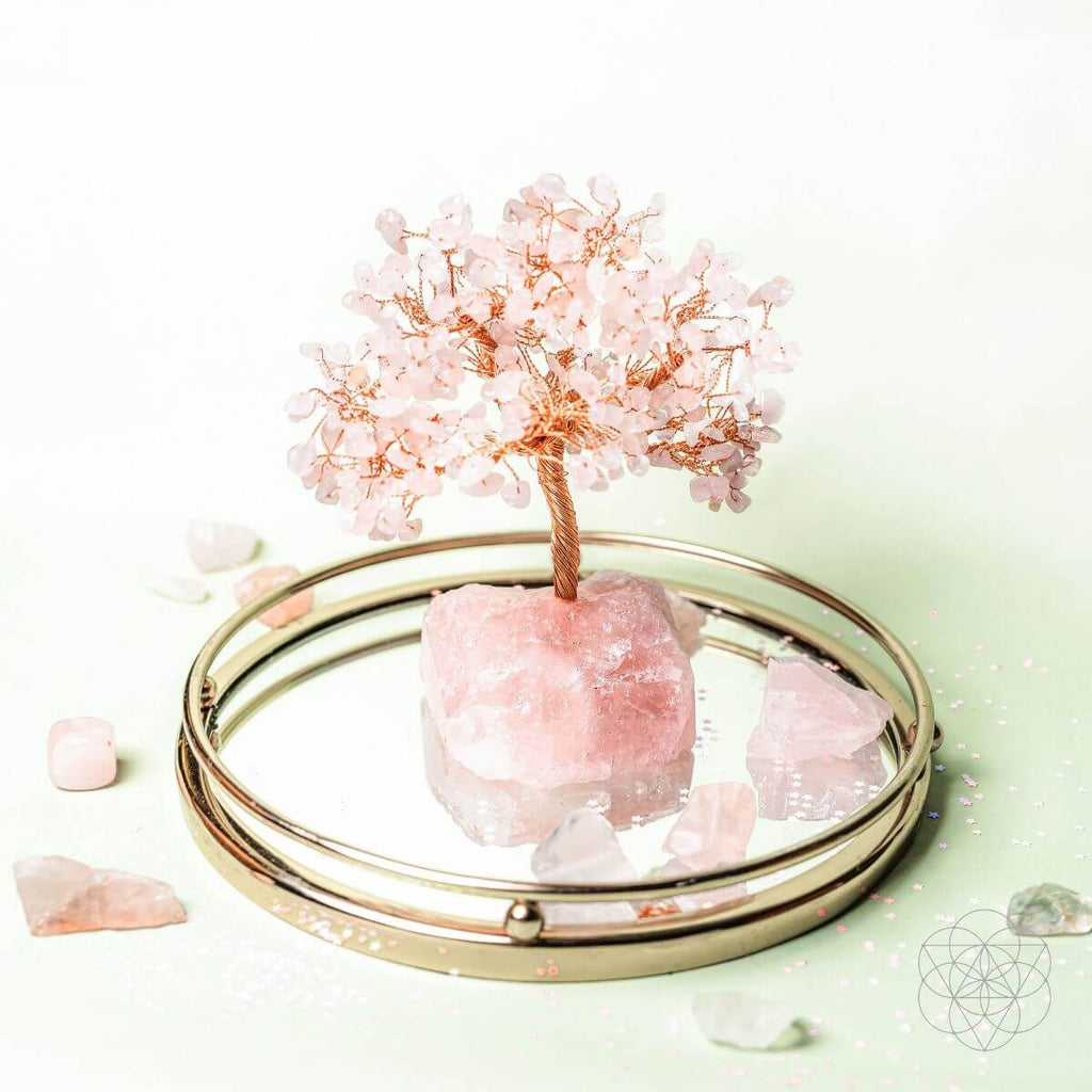 Home Sweet Home - Feng Shui Rose Quartz Tree - The misfit market