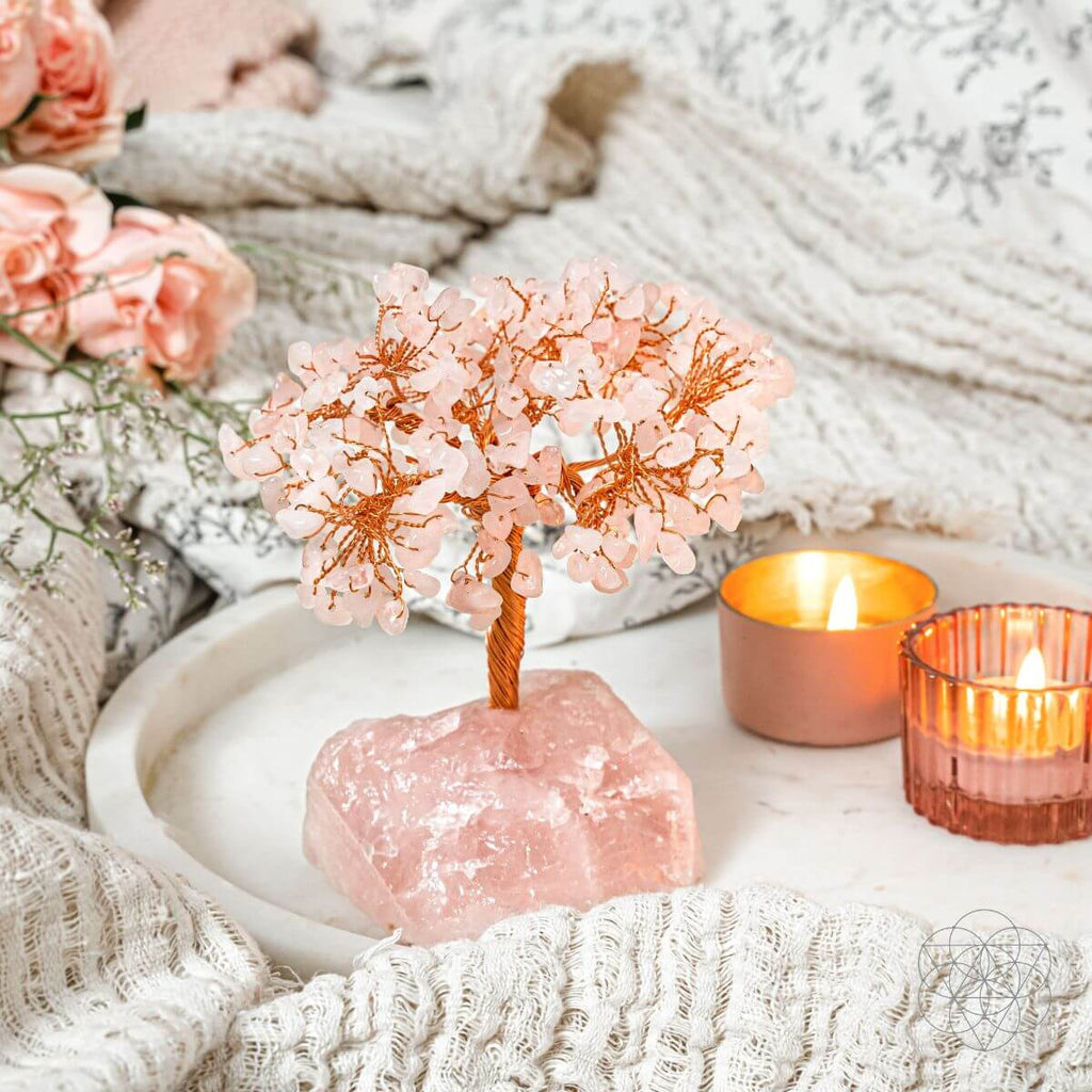 Home Sweet Home - Feng Shui Rose Quartz Tree - The misfit market