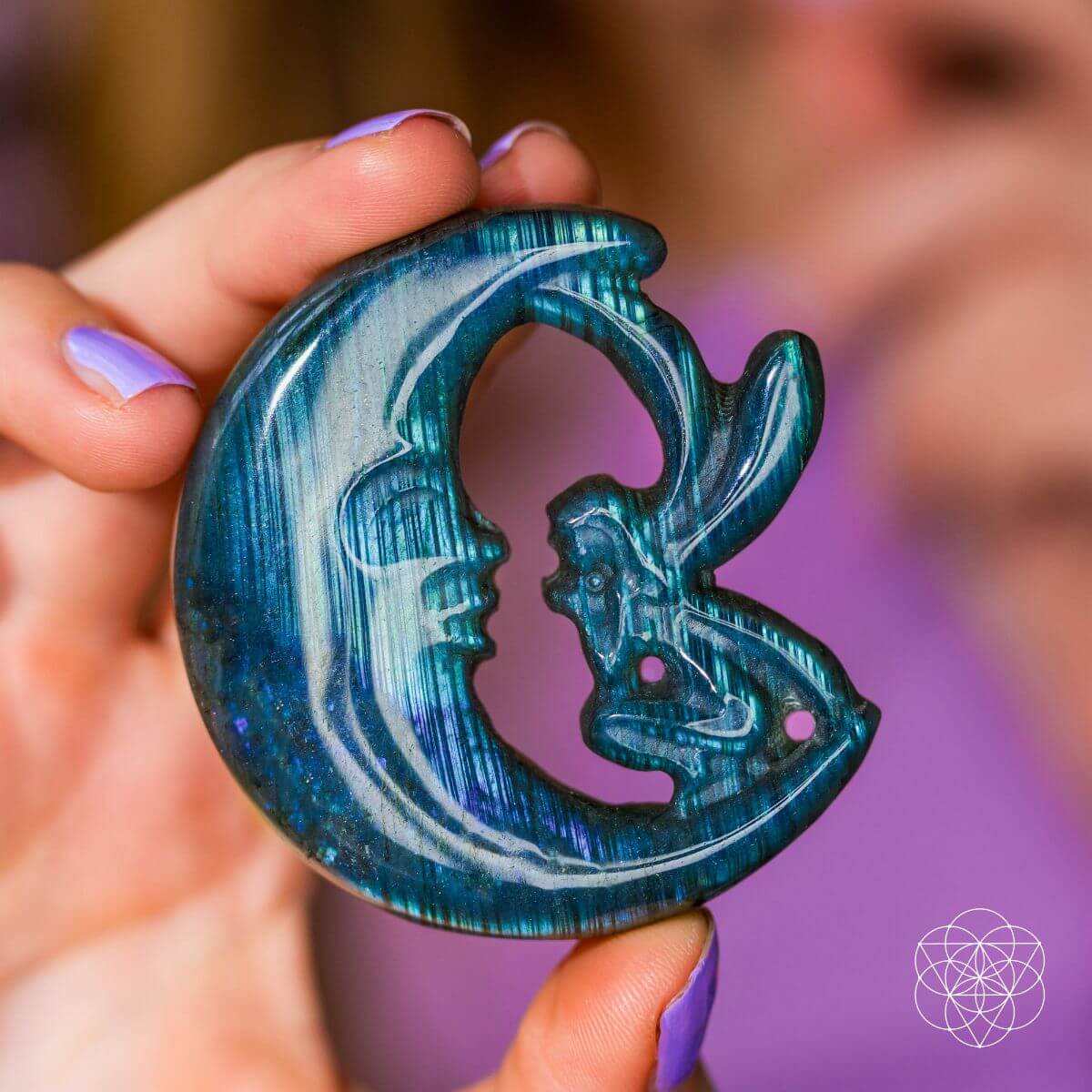 I Am Reborn - Labradorite Carving of Transformation - The misfit market