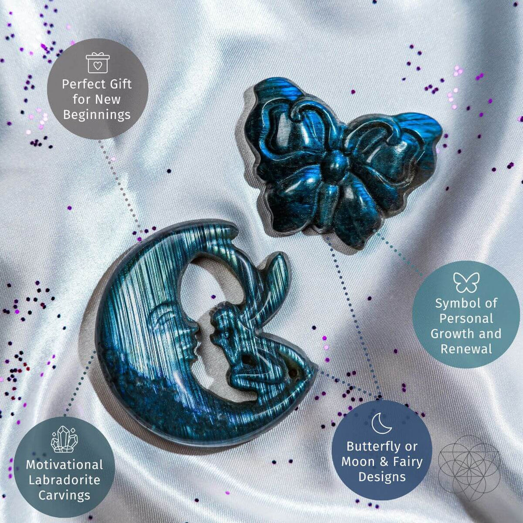 I Am Reborn - Labradorite Carving of Transformation - The misfit market