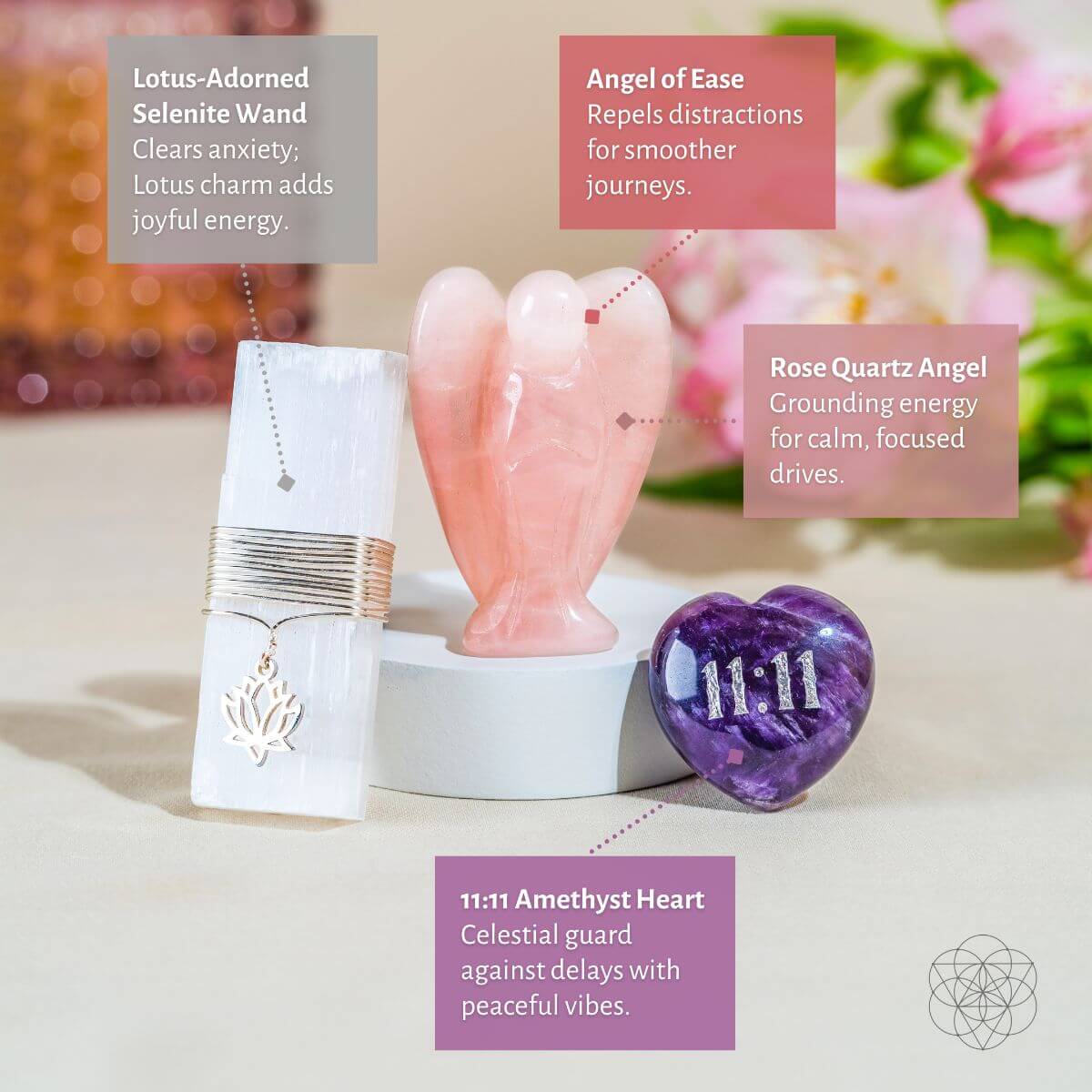 I Am Very Lucky - 11:11 Blessed Car Crystal Kit - The misfit market