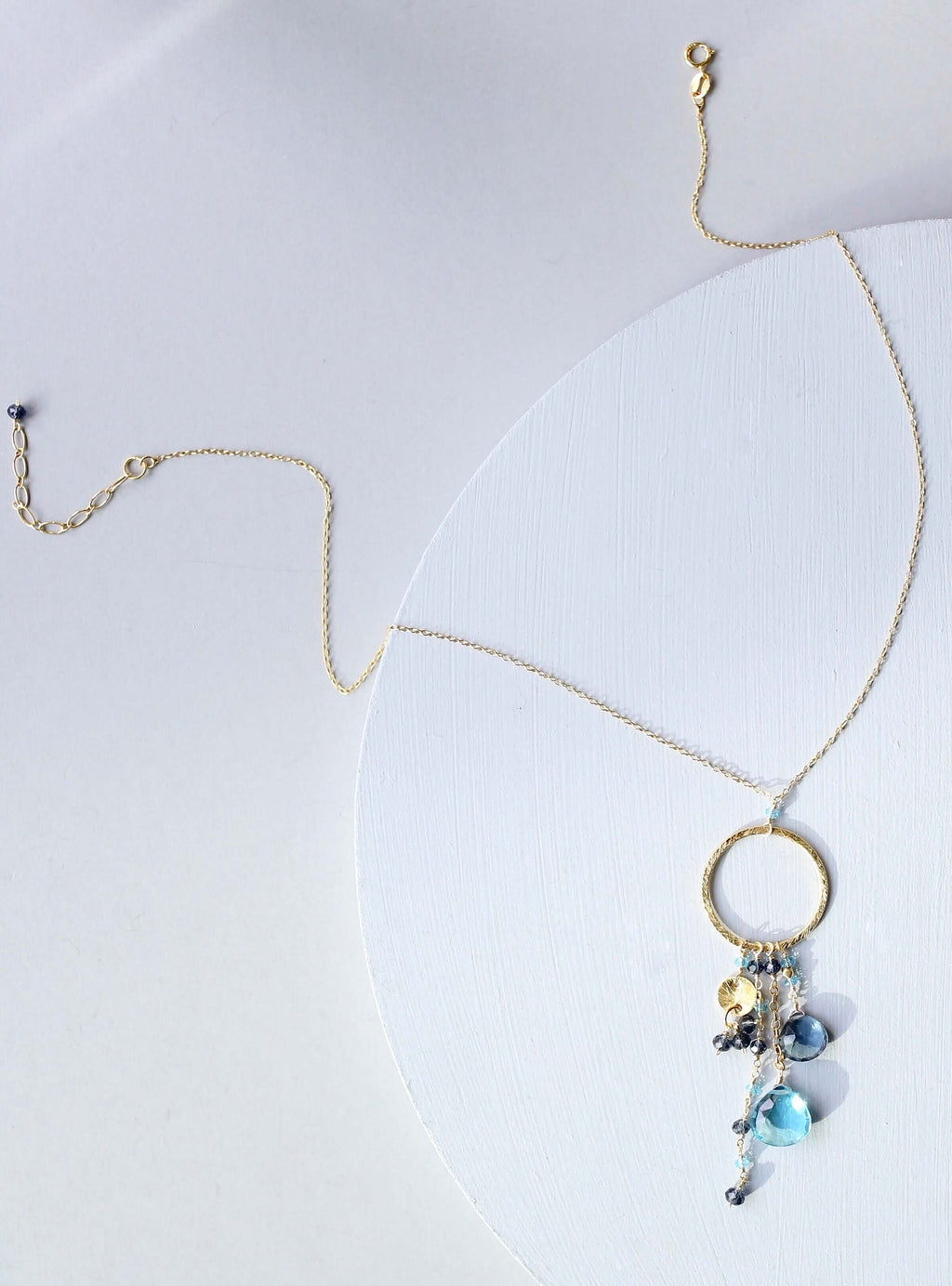 Aquamarine and Iolite Ammil Necklace