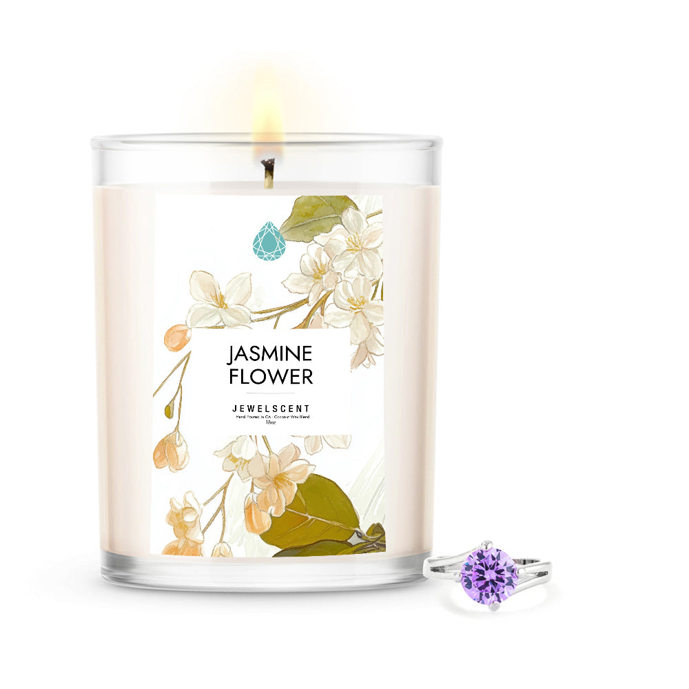 Jasmine Flower 18oz Mystery Jewelry Candle