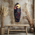 Moonlit Dragon Flight of the Night Glass Wall Art - The misfit market