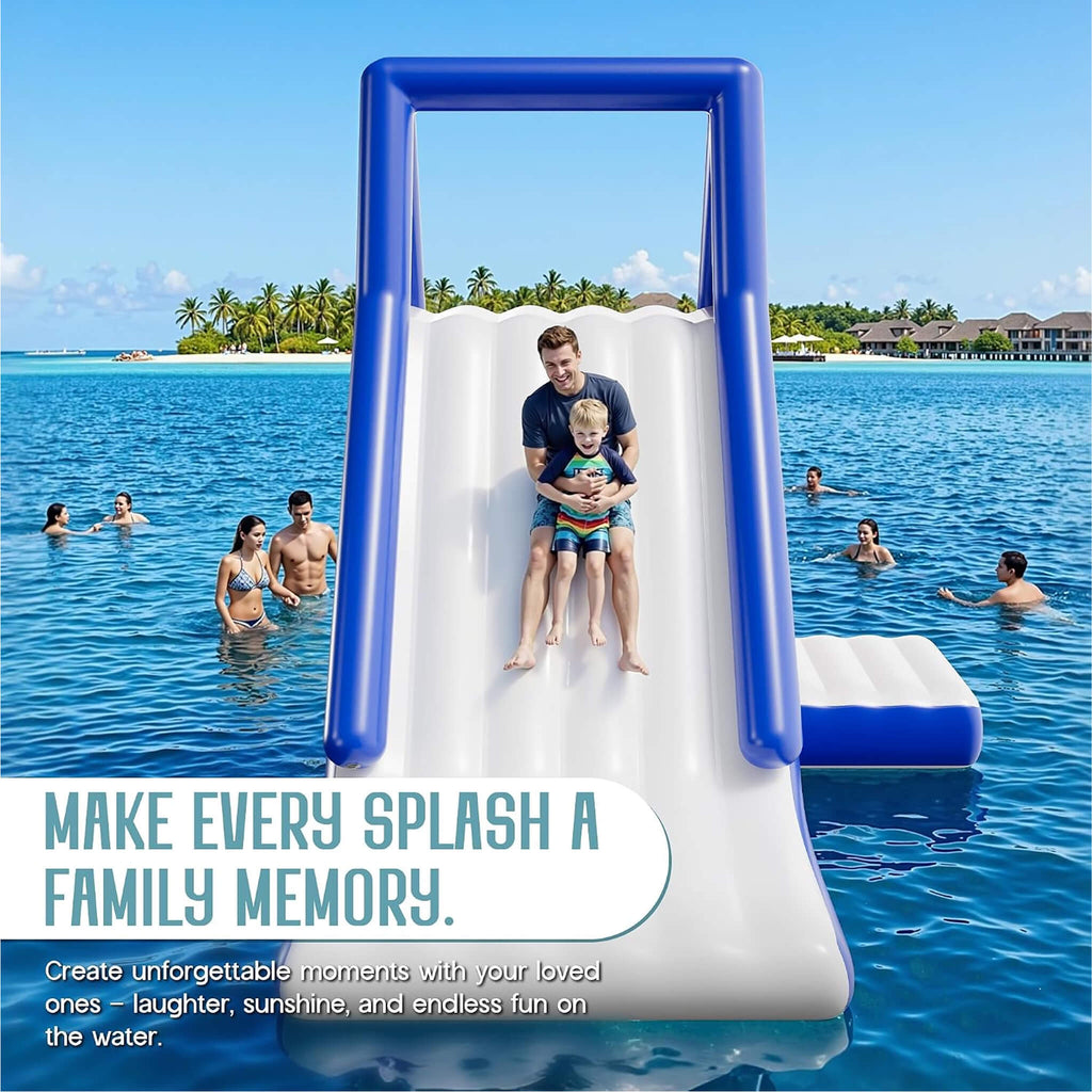 Large 15FT Commercial Inflatable Water Slide With Climbing Handle (SAK98314)