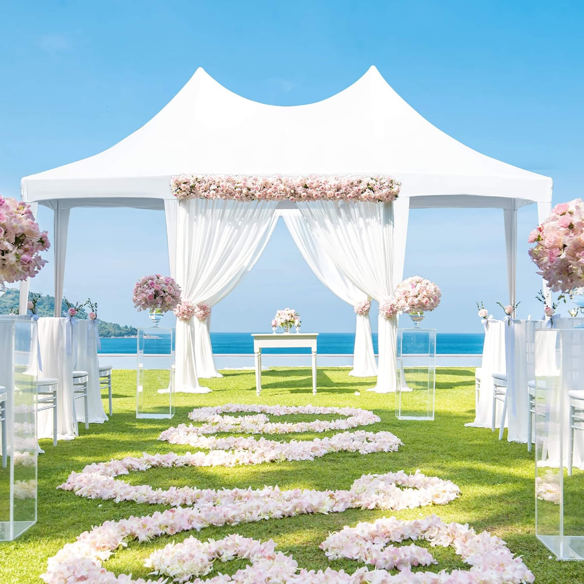 Large Heavy-Duty Customizable Party Tent With Sidewalls And Windows (SAK72615)