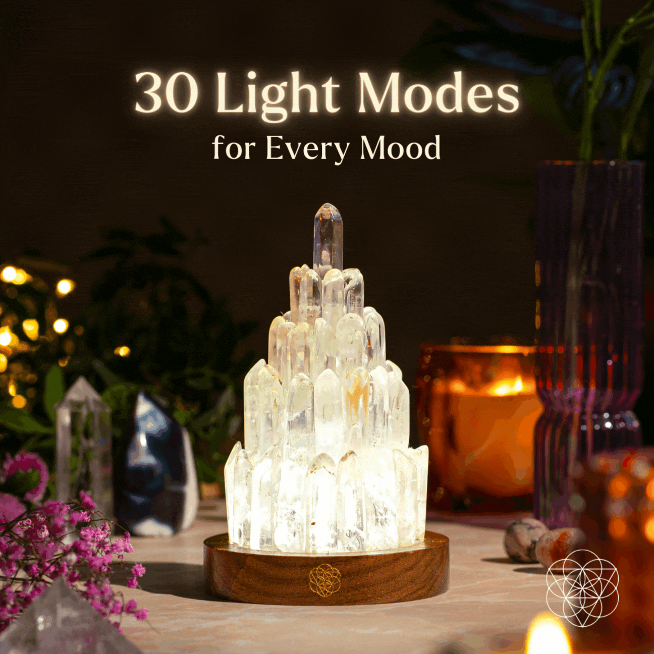 The Clear Quartz Manifestation Tower Lamp - The misfit market