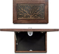 Gun Concealment Furniture - Hidden Gun Safe with Birds in a Tree Design - Fits 2 Handguns & Magazines - Wall Mounted Gun Storage with Magnetic Lock - Made in USA - The misfit market
