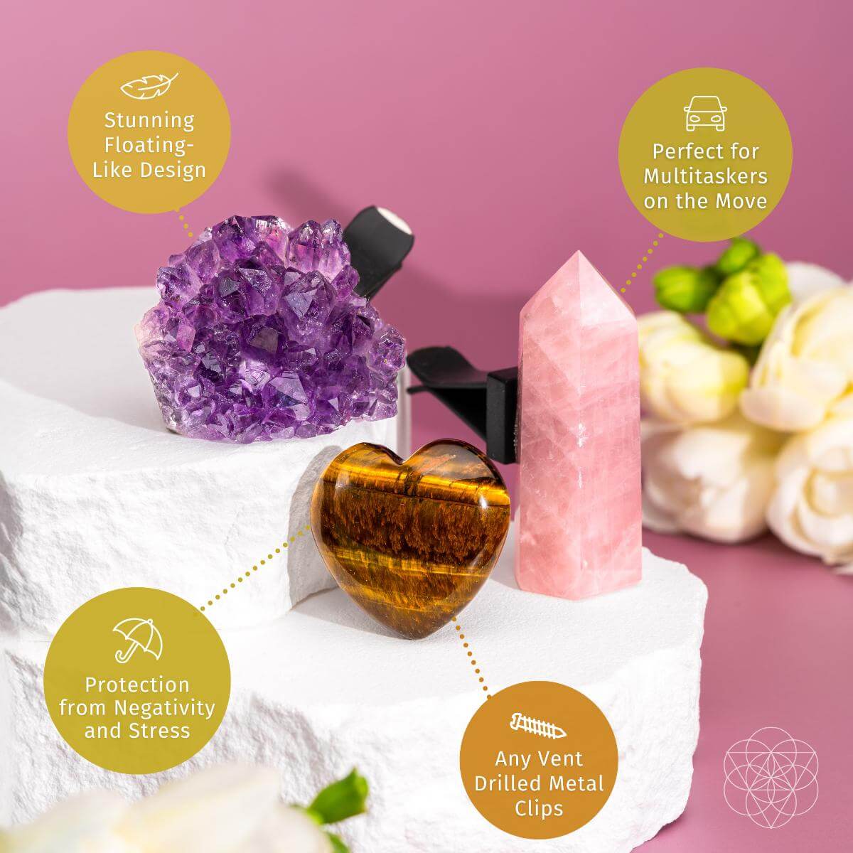Mindful Multitasker - Crystal Car Kit of Balance - The misfit market