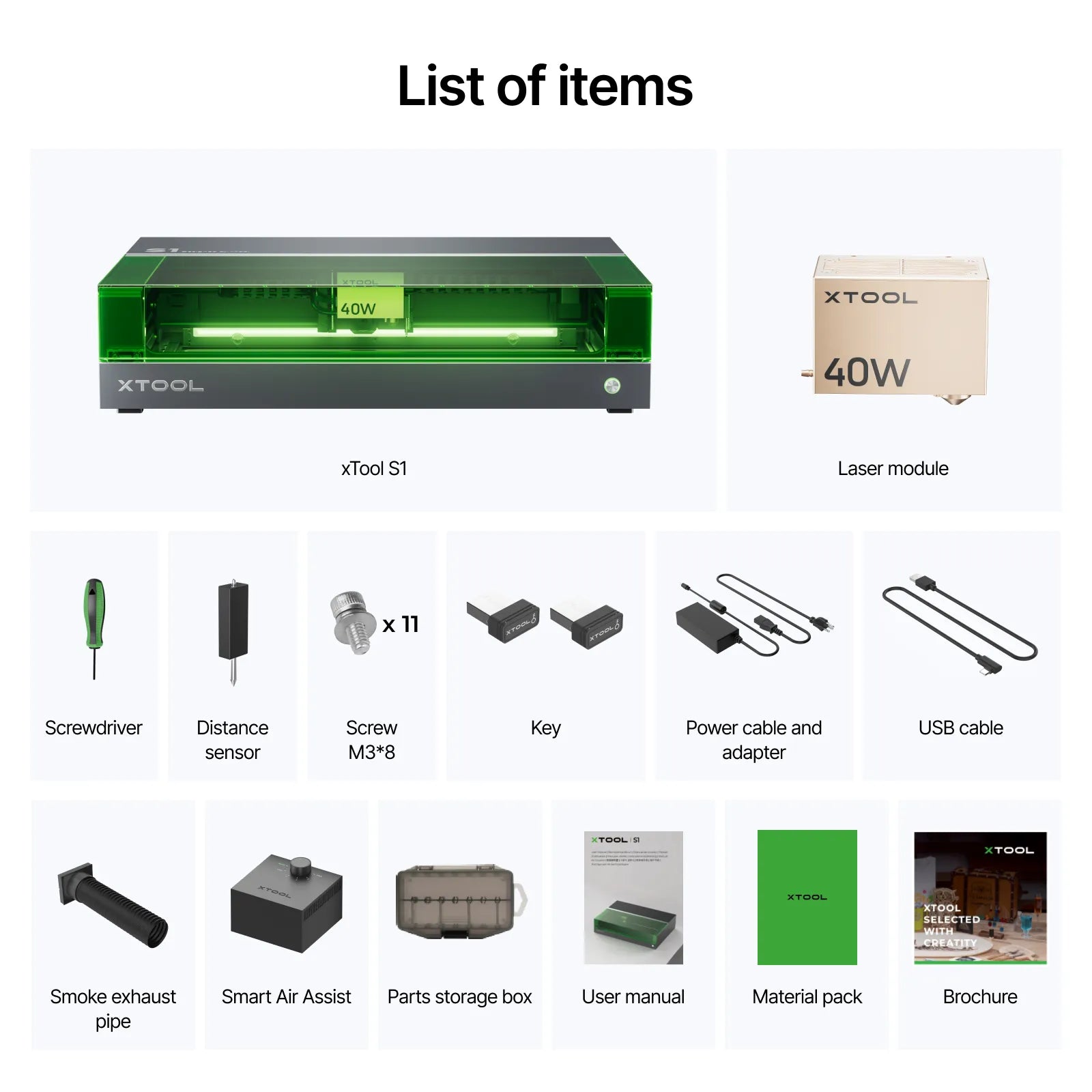 xTool S1 Enclosed Diode Laser Cutter - The misfit market
