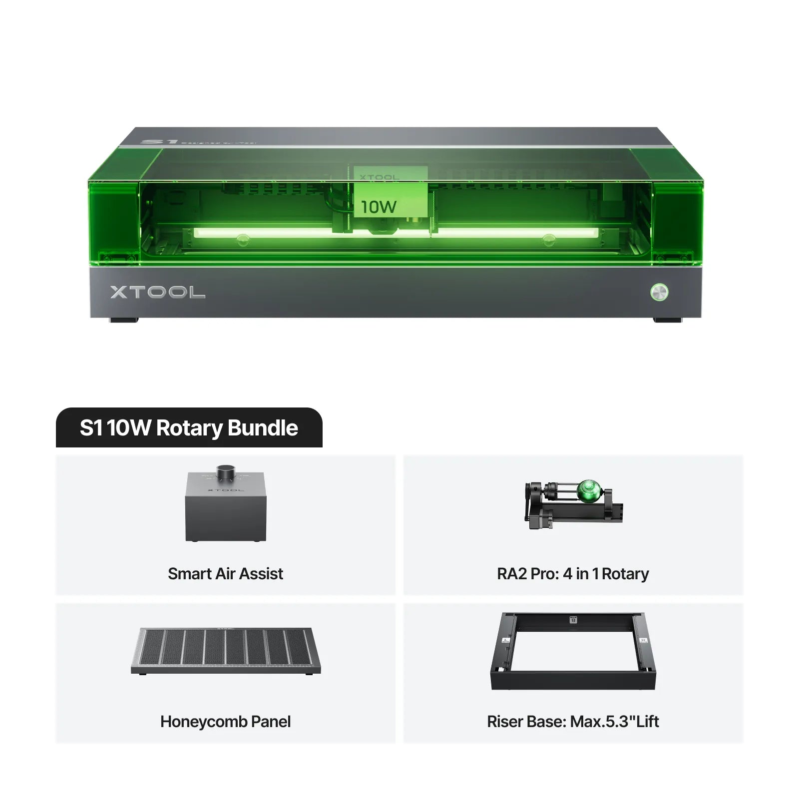 xTool S1 Enclosed Diode Laser Cutter - The misfit market
