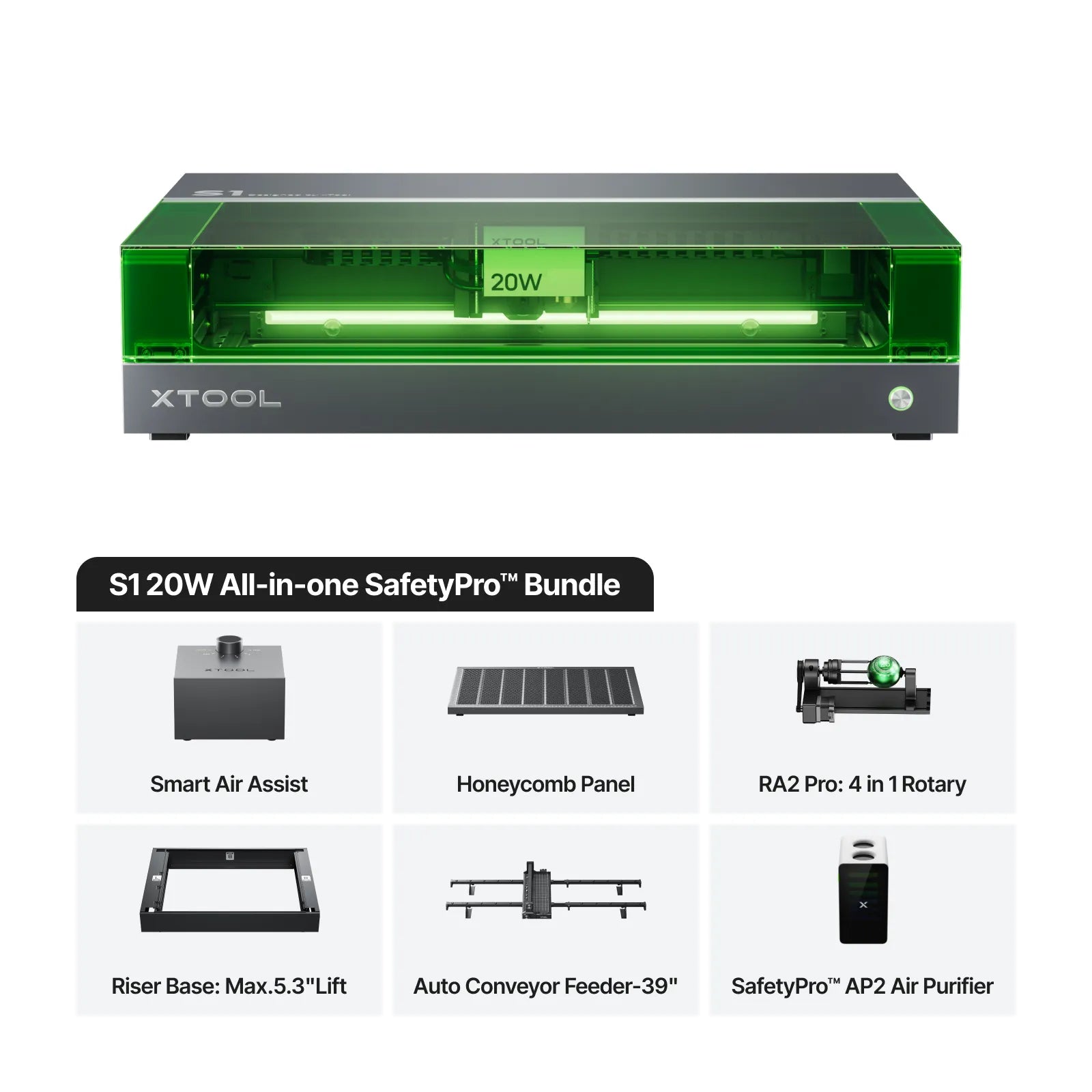 xTool S1 Enclosed Diode Laser Cutter - The misfit market