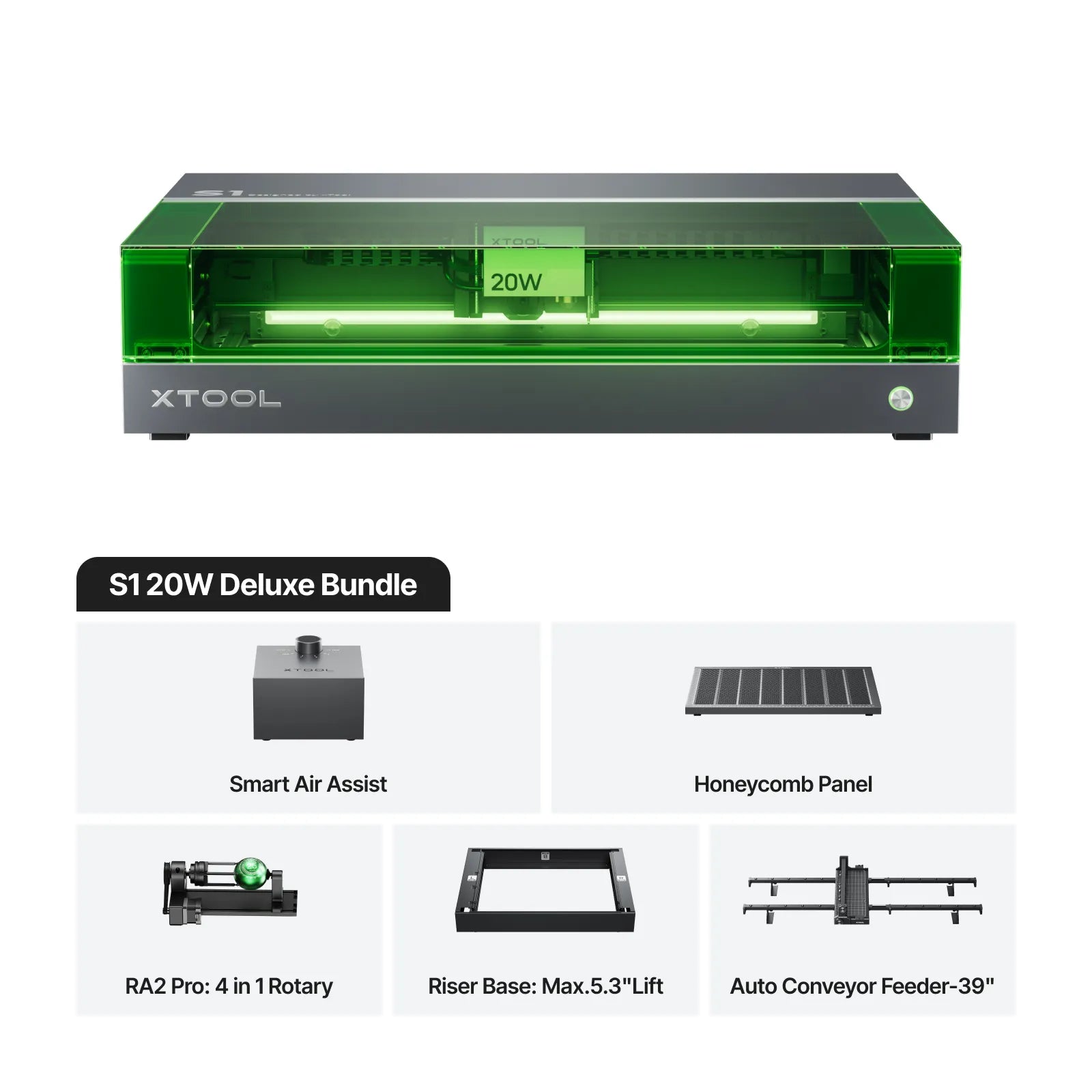 xTool S1 Enclosed Diode Laser Cutter - The misfit market