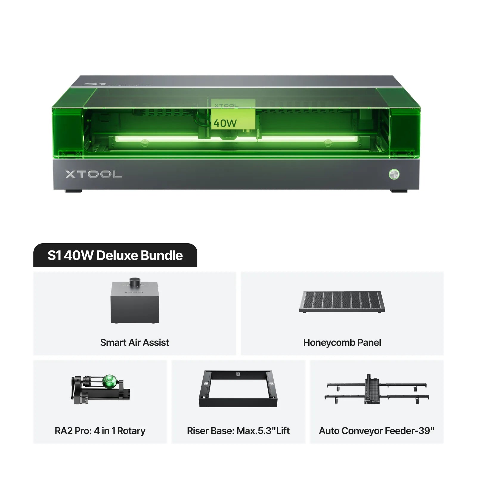 xTool S1 Enclosed Diode Laser Cutter - The misfit market
