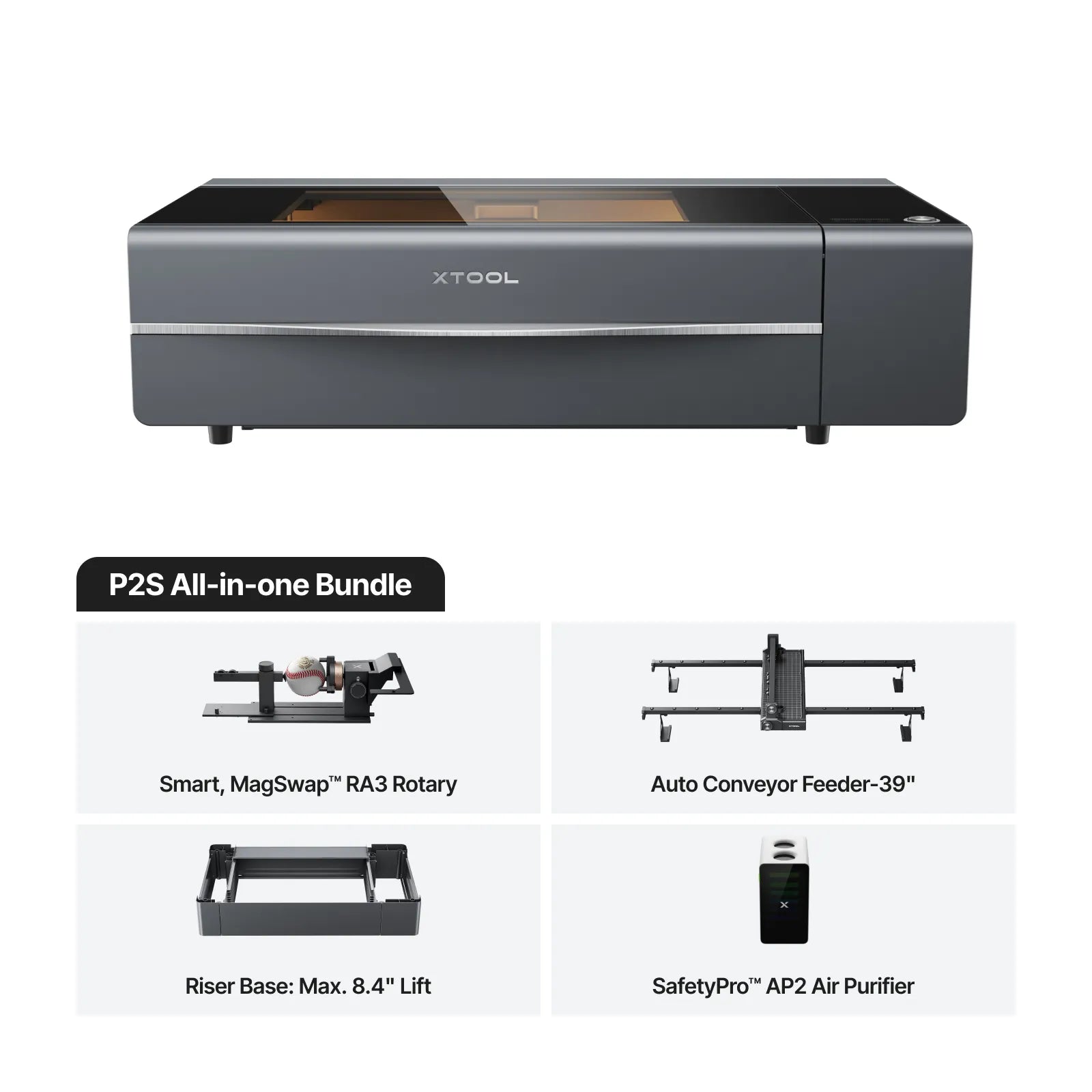 xTool P2S 55W Desktop CO2 Laser Cutter - The misfit market