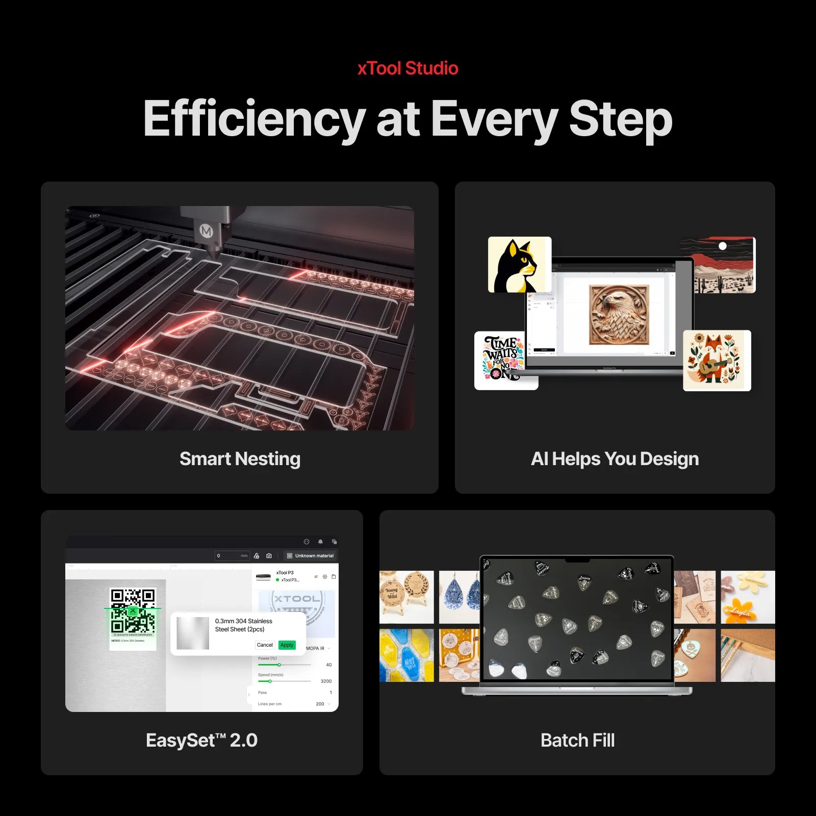 xTool P3 80W Flagship CO2 Laser Cutter with Intelligent Automation - The misfit market