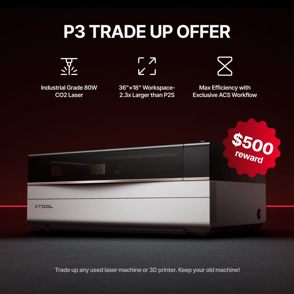 xTool P3 80W Flagship CO2 Laser Cutter with Intelligent Automation - The misfit market