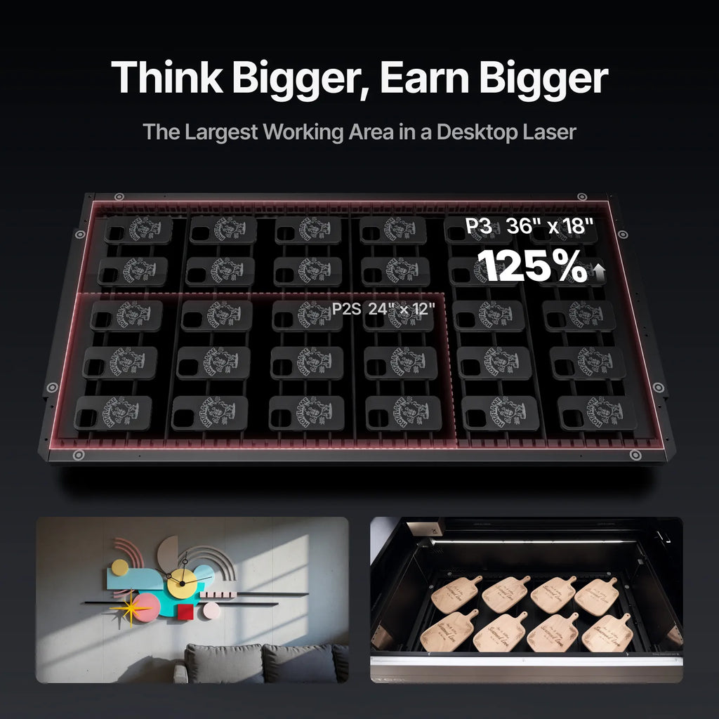 xTool P3 80W Flagship CO2 Laser Cutter with Intelligent Automation - The misfit market