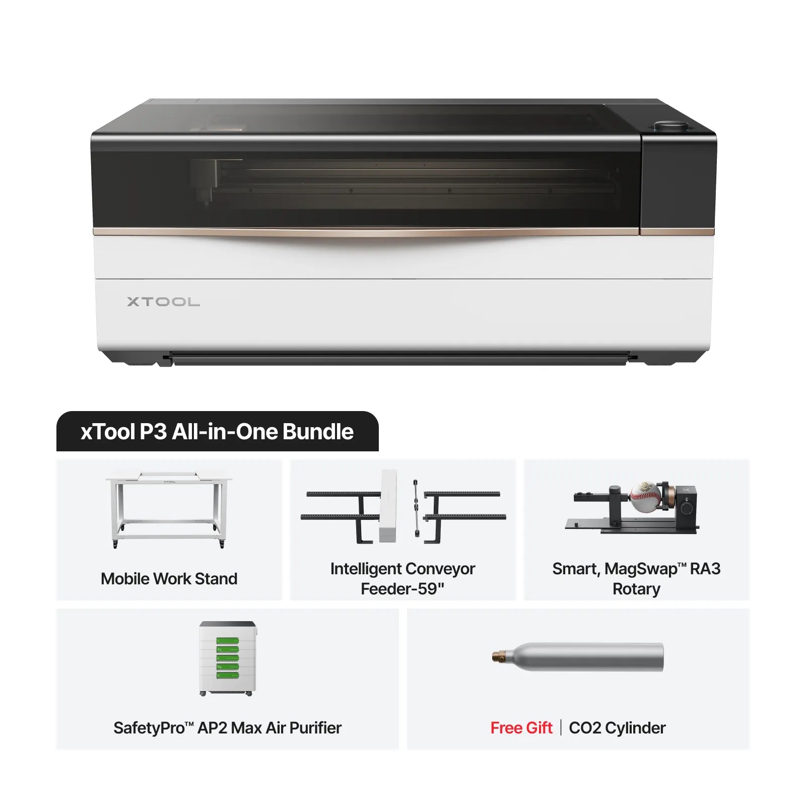 xTool P3 80W Flagship CO2 Laser Cutter with Intelligent Automation - The misfit market