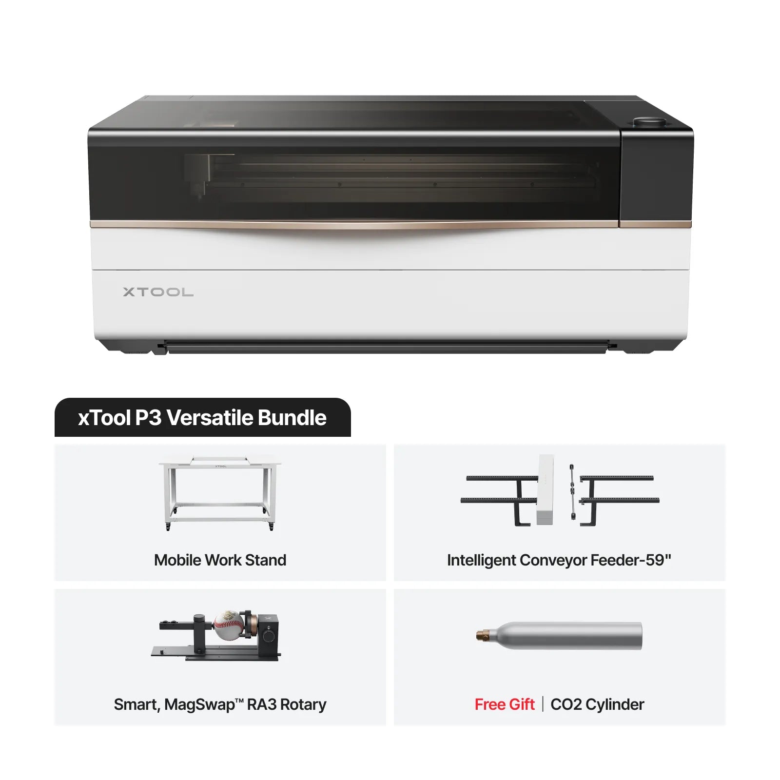 xTool P3 80W Flagship CO2 Laser Cutter with Intelligent Automation - The misfit market