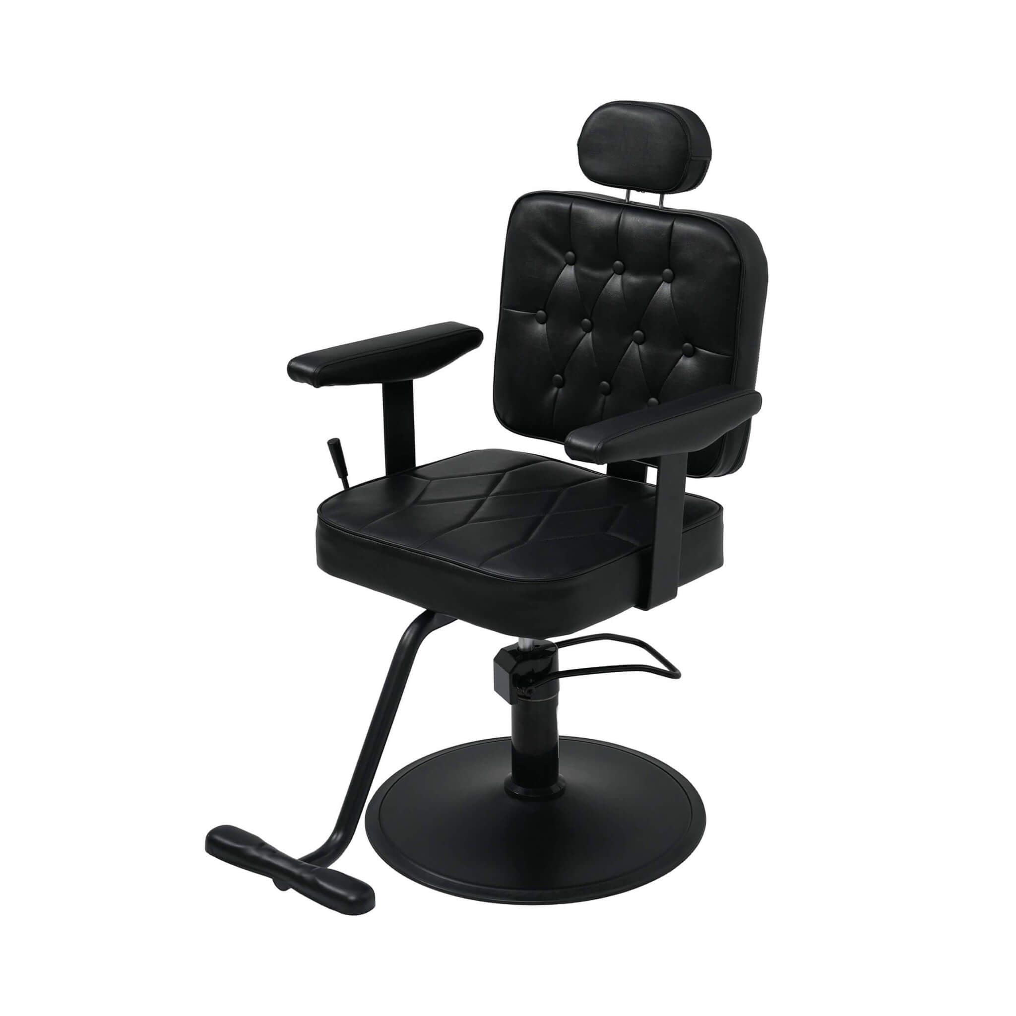 Modern Vintage Hydraulic PU Leather Reclining Barber Chair (SAK59102)