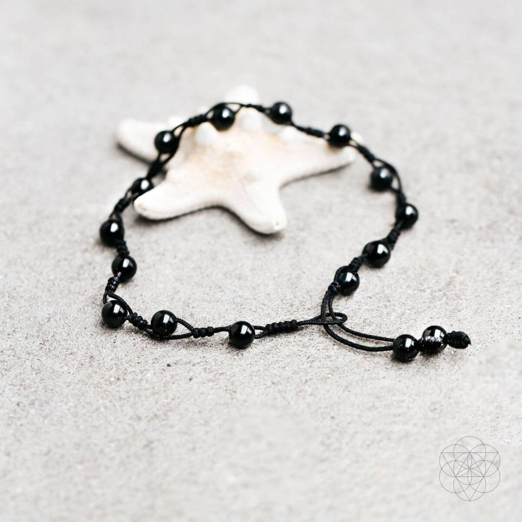 Obsidian Grounding Anklet - The misfit market