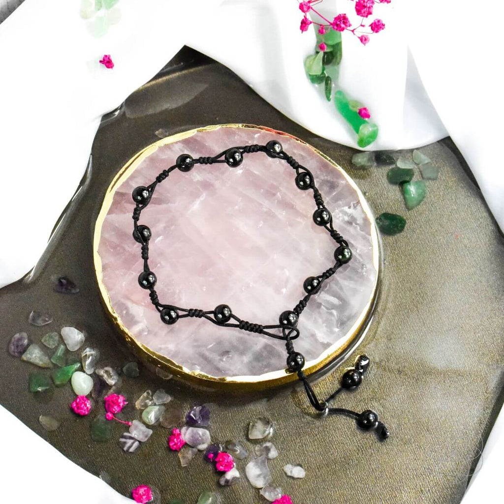 Obsidian Grounding Anklet - The misfit market