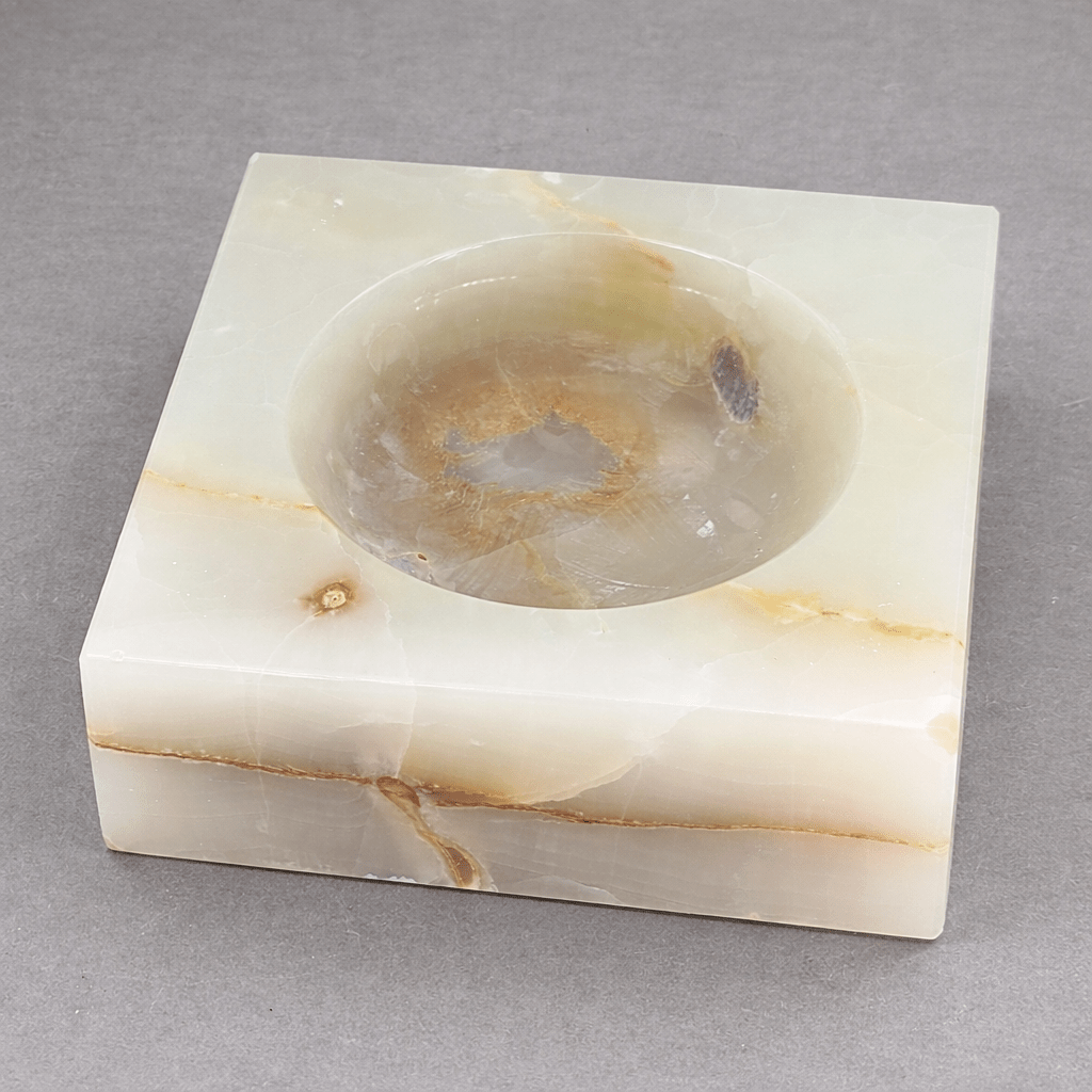 Onyx Square Bowl 6" one of a kind