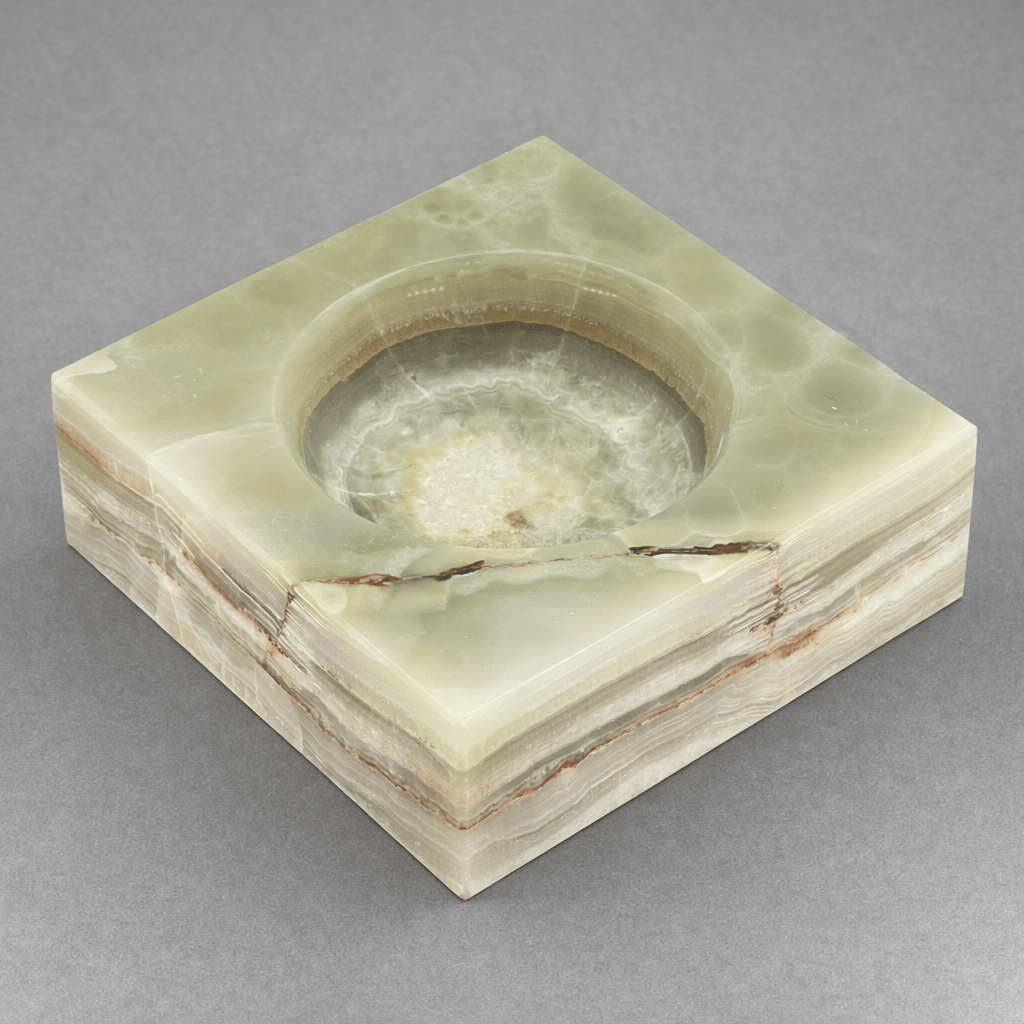 Onyx Square Bowl 6" one of a kind